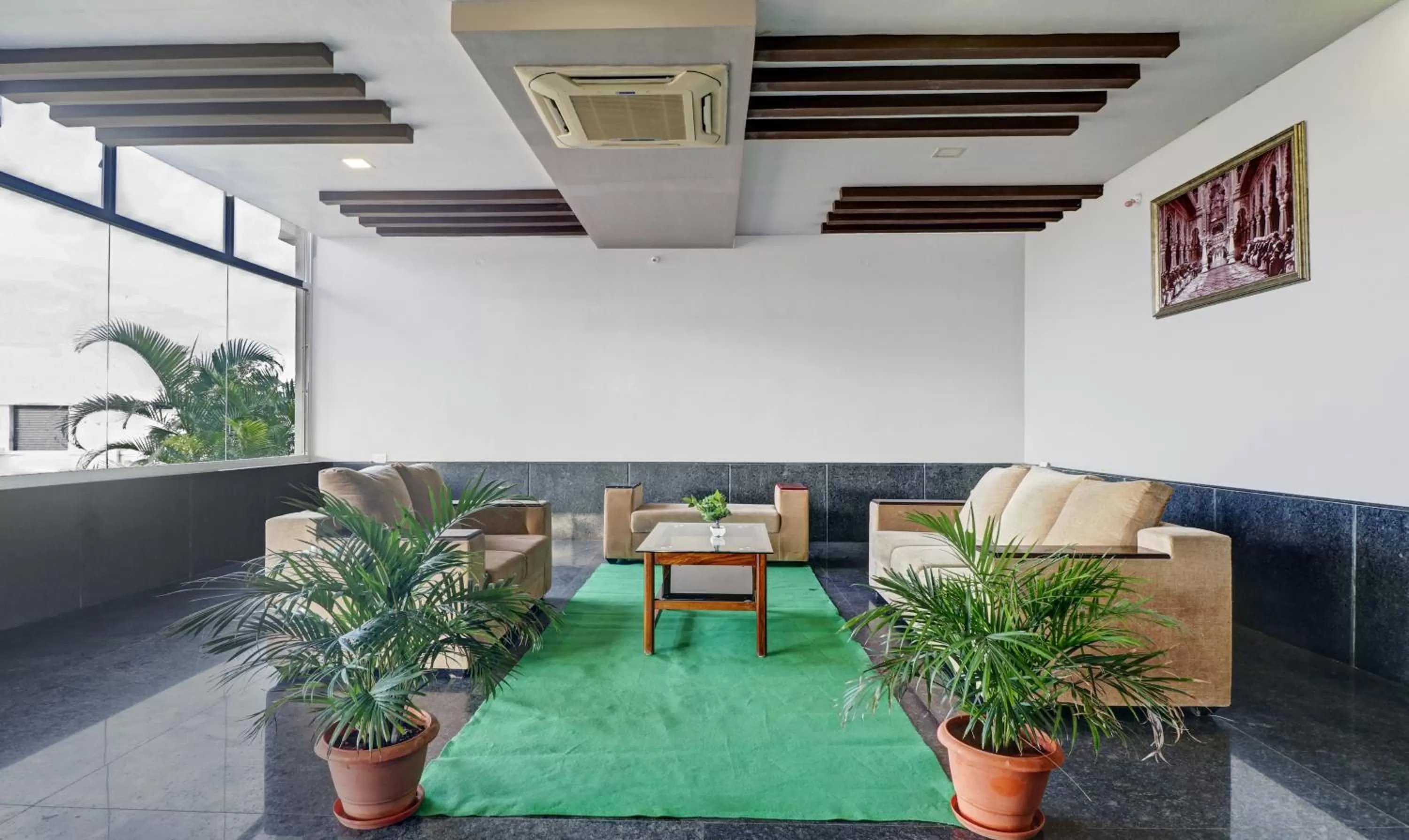 Seating area in GRAND JP INN Near 2 km from Gundlupet bus stand