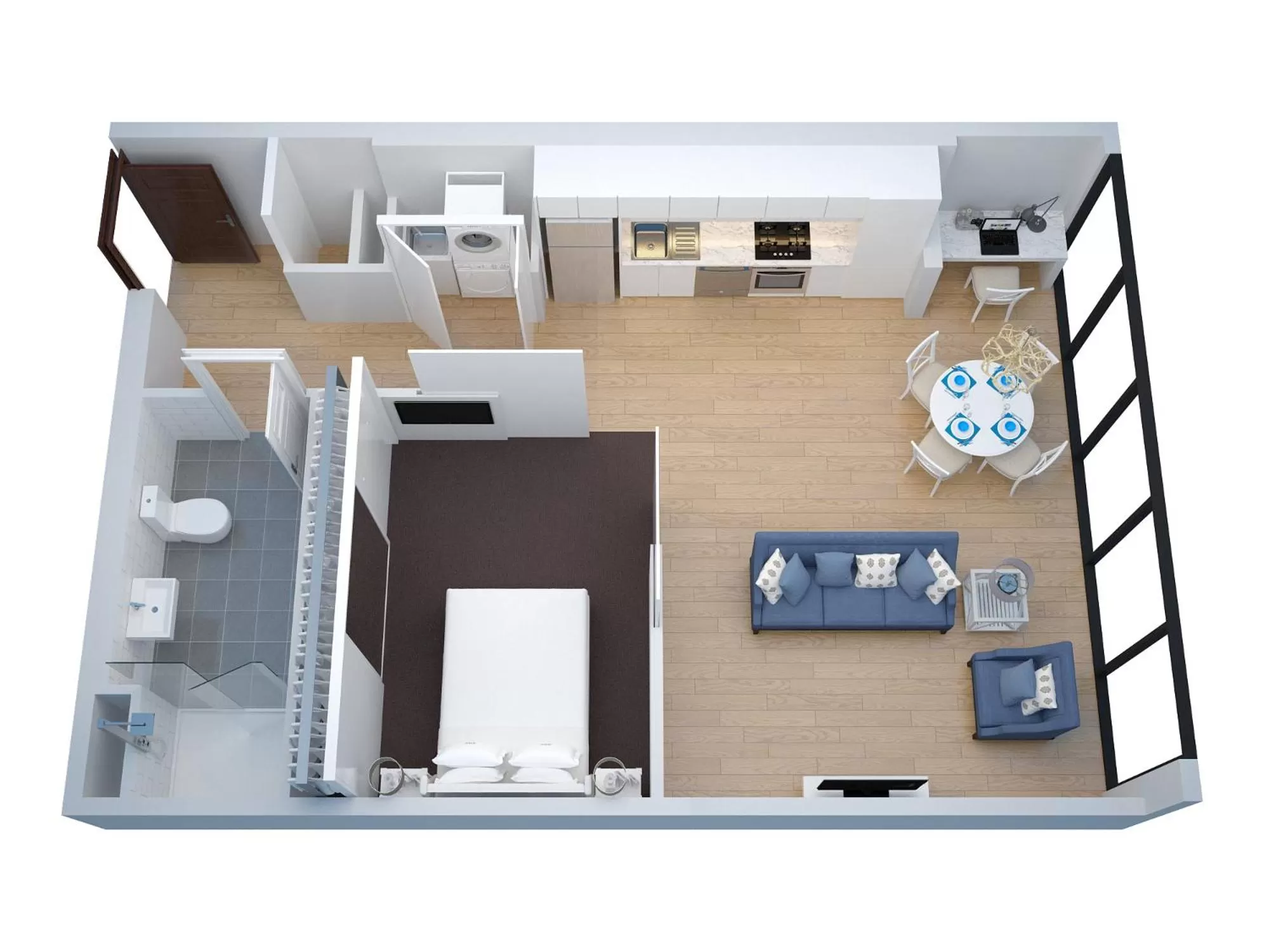Floor plan in The Hamptons Apartments - Port Melbourne