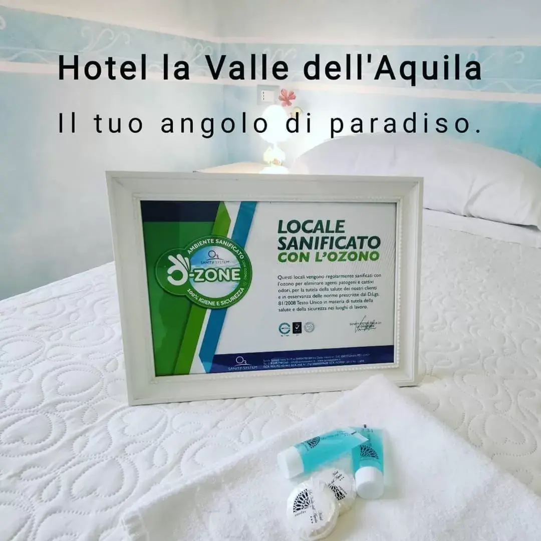 Certificate/Award in Hotel La Valle dell'Aquila