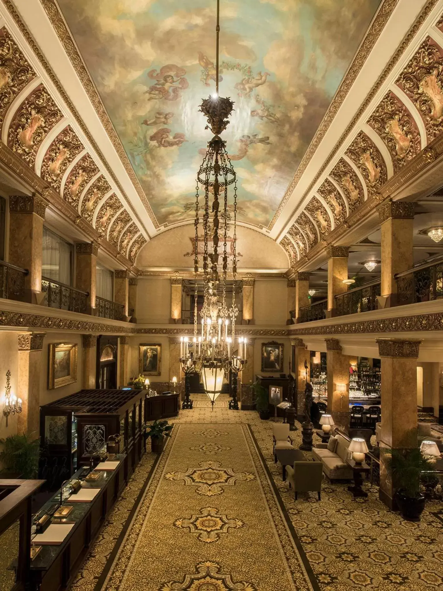 Lobby or reception in The Pfister Hotel
