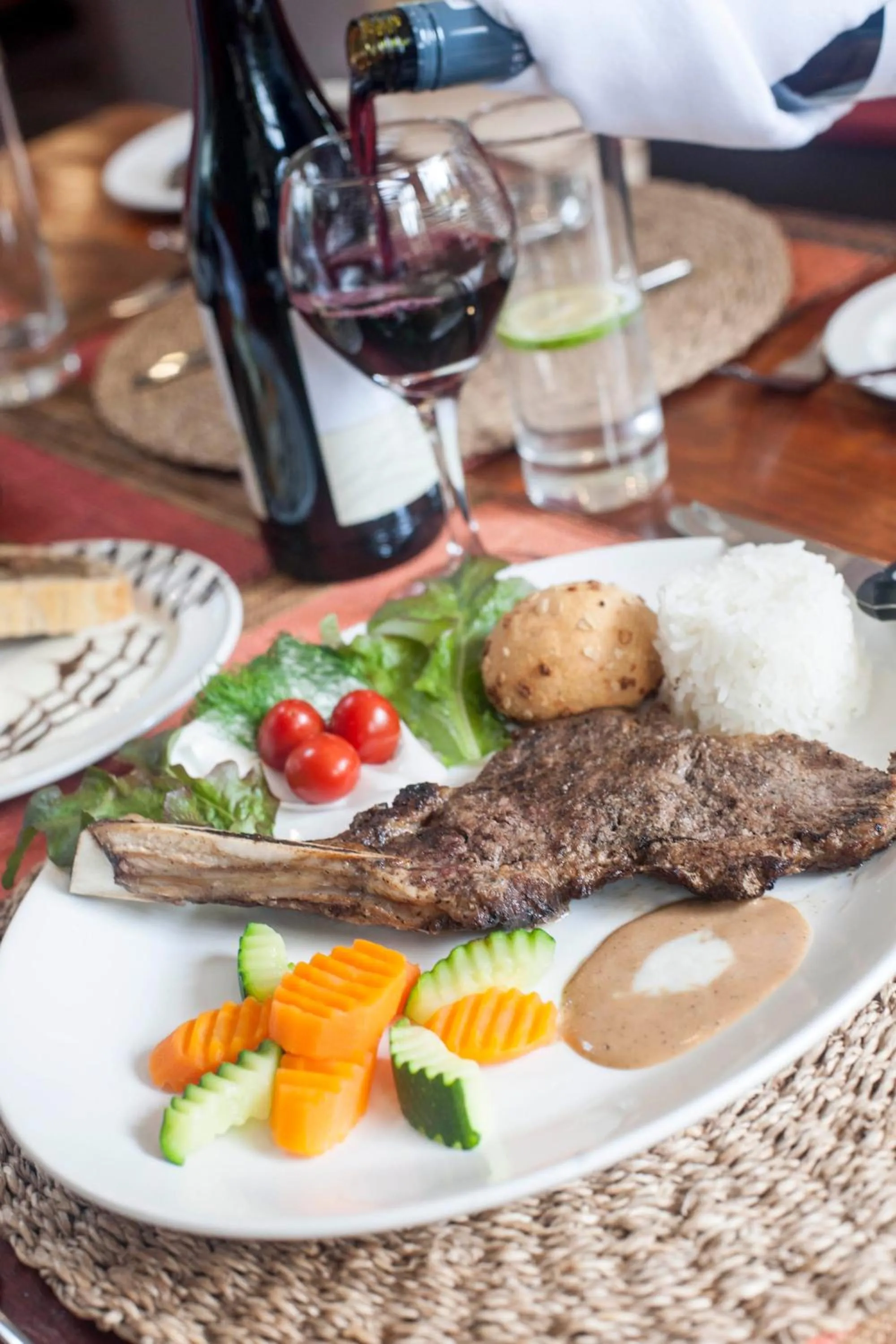 Breakfast in African Tulip Hotel