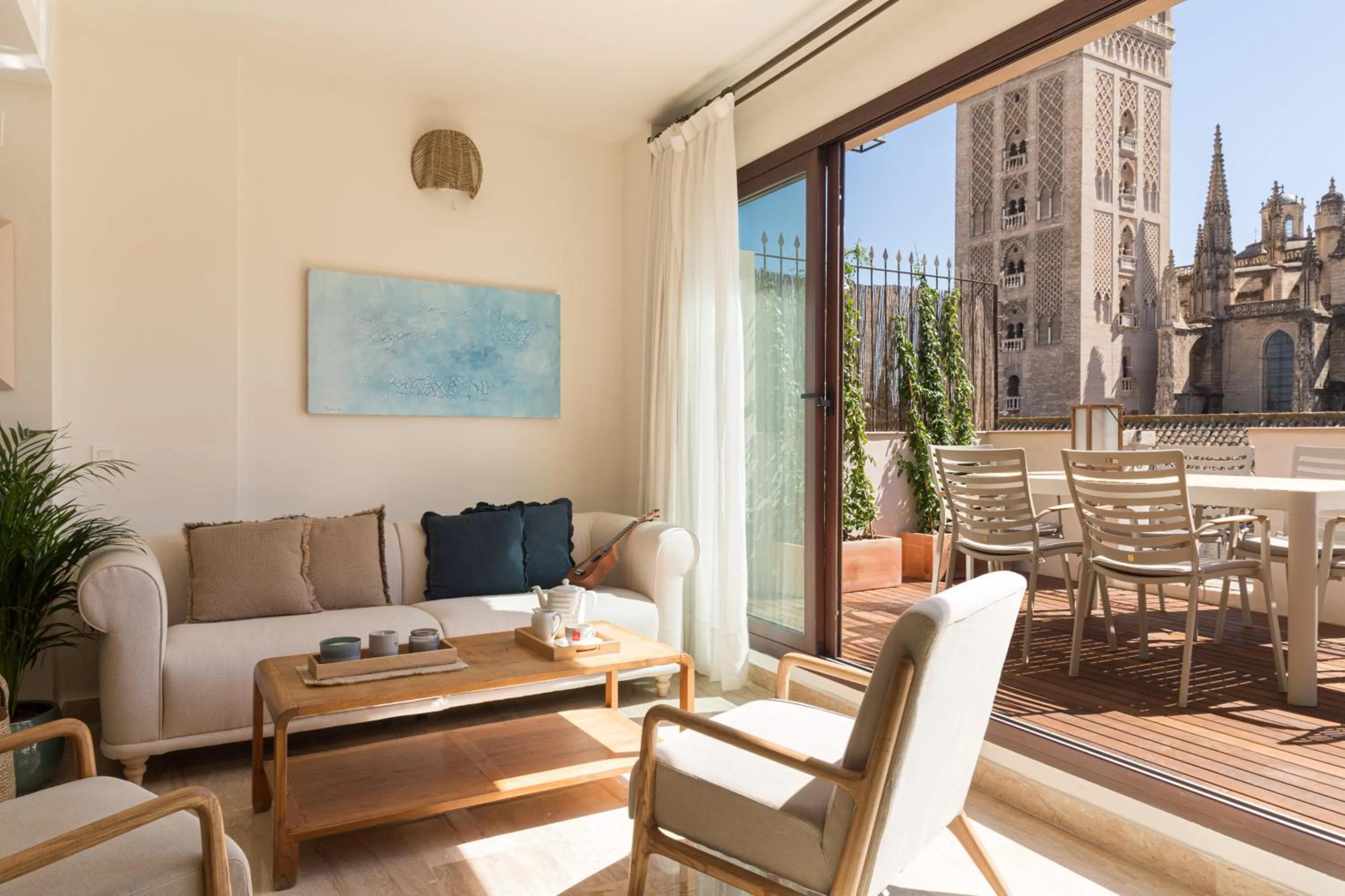 Living room in Puerta Catedral Apartments