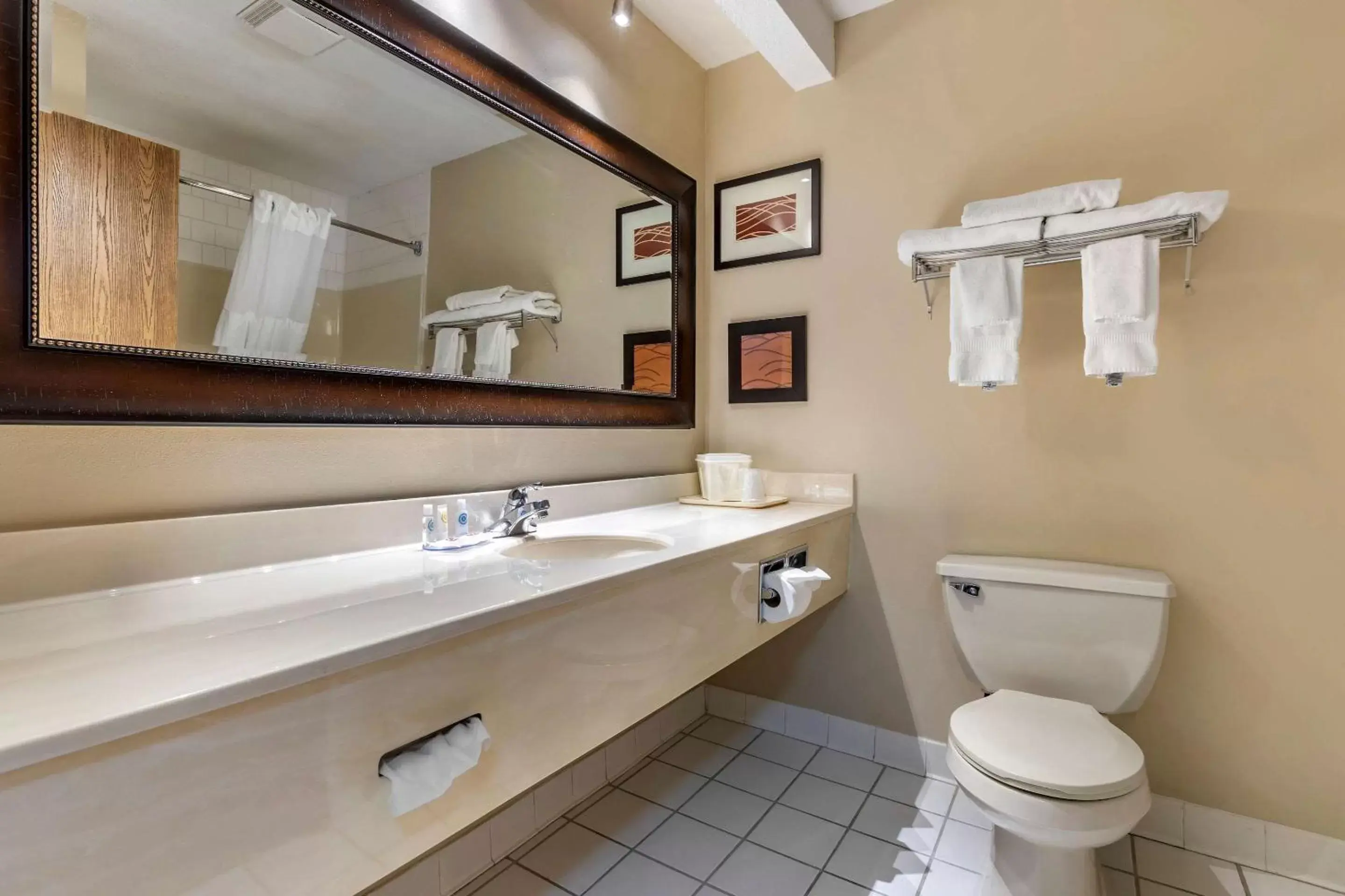 Bathroom in Comfort Inn Muscatine near Hwy 61