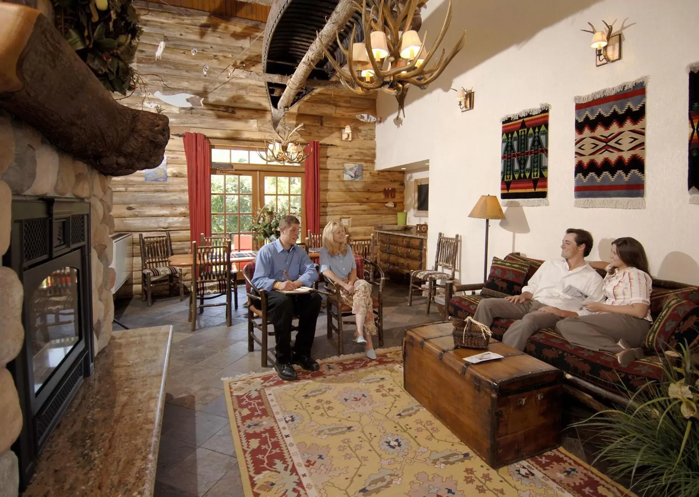 Living room in Finger Lakes Lodging