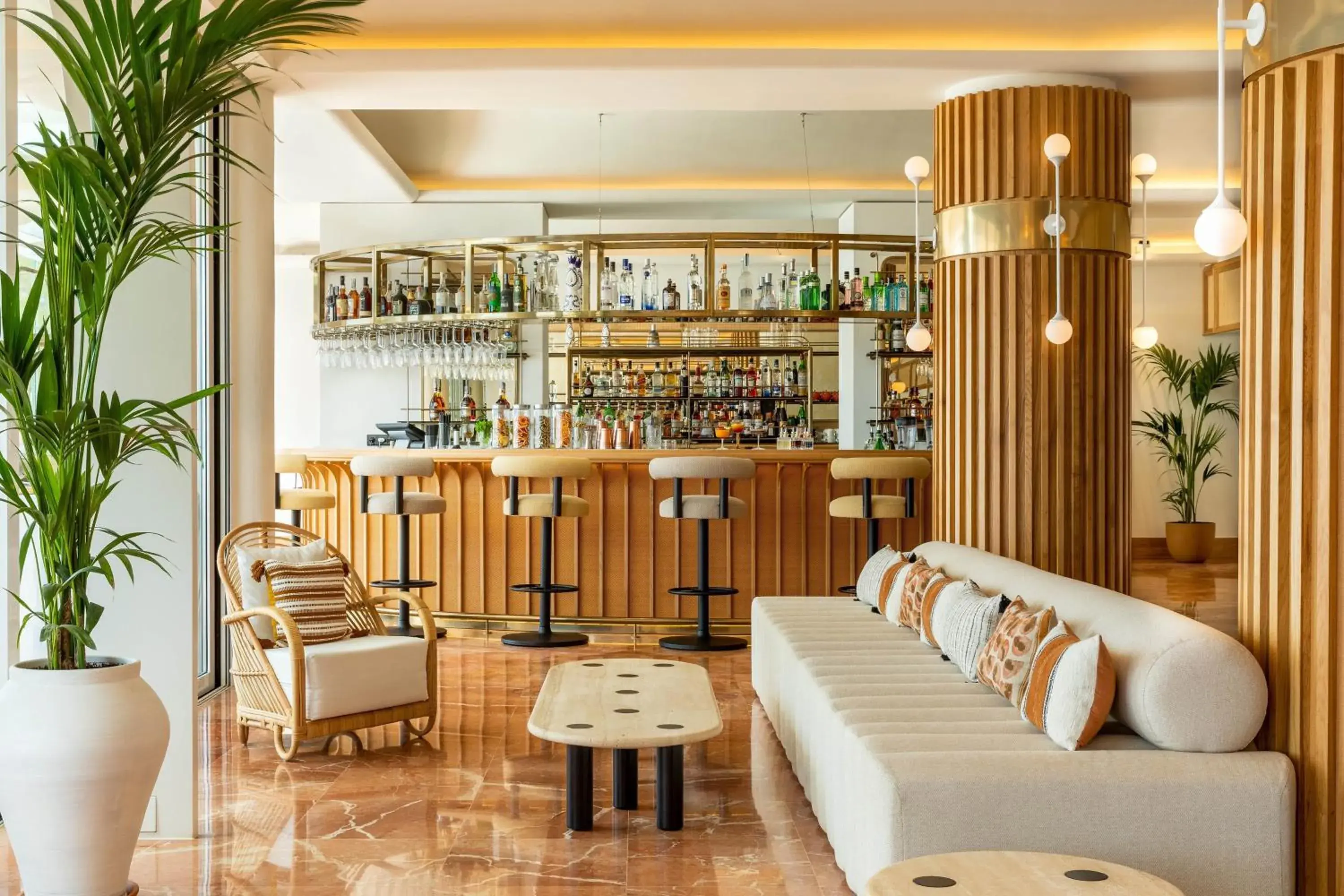 Lobby or reception, Lounge/Bar in Hotel Riomar, Ibiza, a Tribute Portfolio Hotel