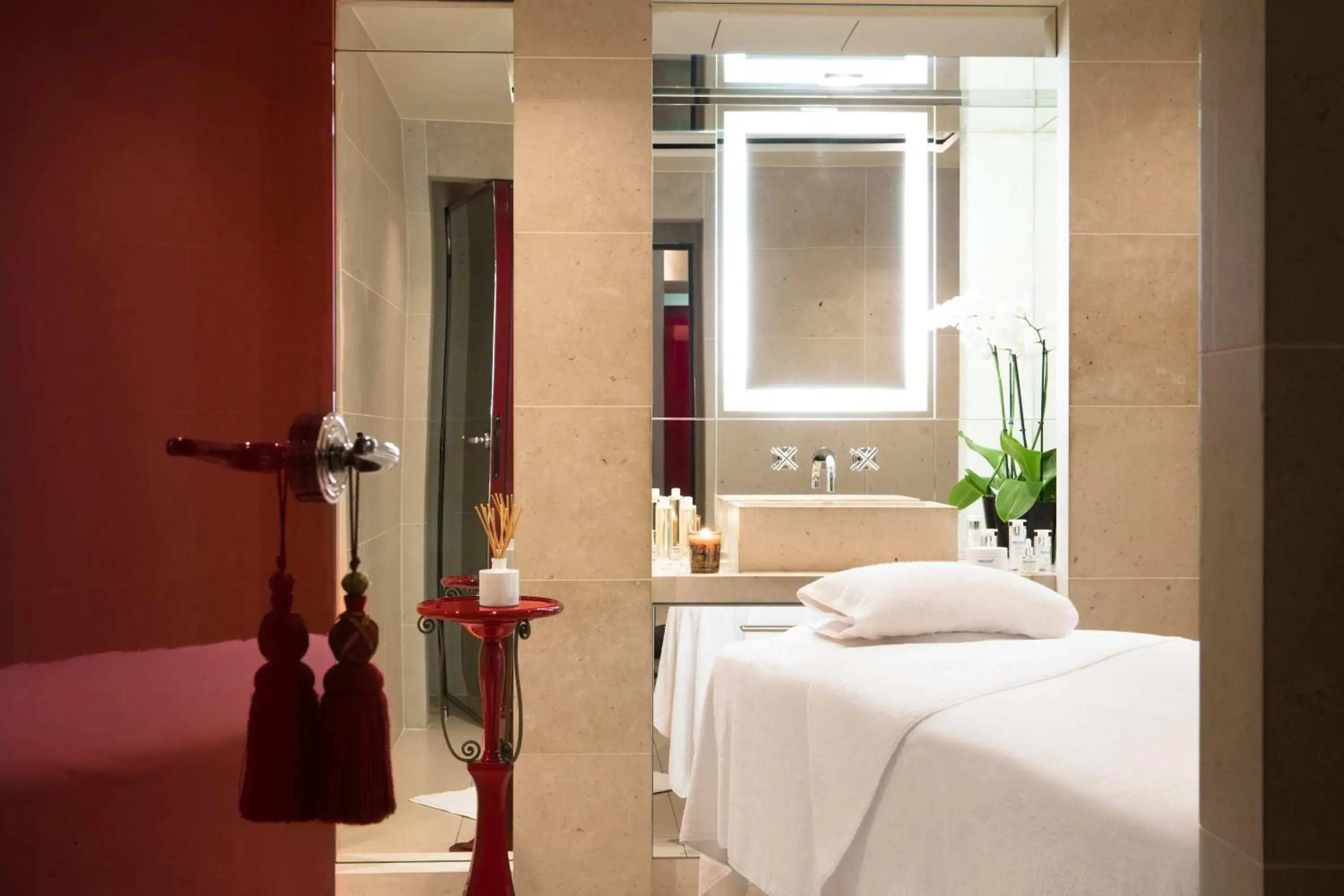 Massage, Bathroom in La Réserve Paris Hotel & Spa