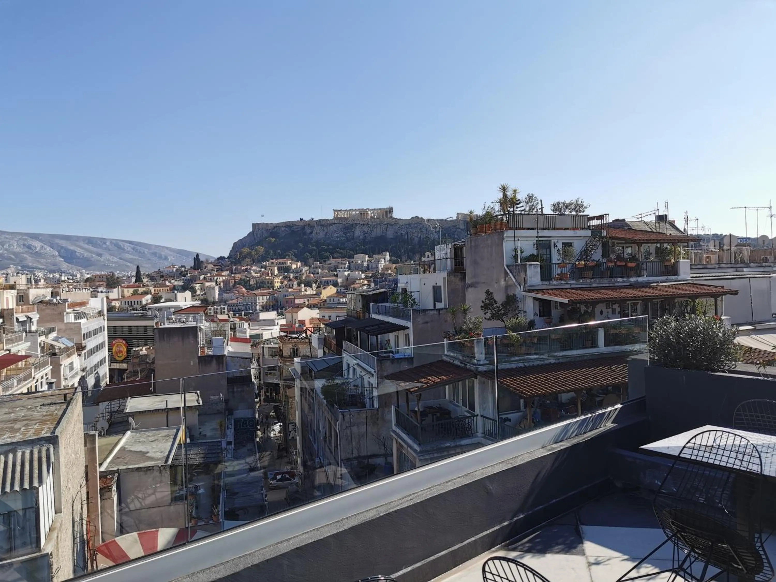 Balcony/Terrace in Athens Lodge by Athens Prime Hotels