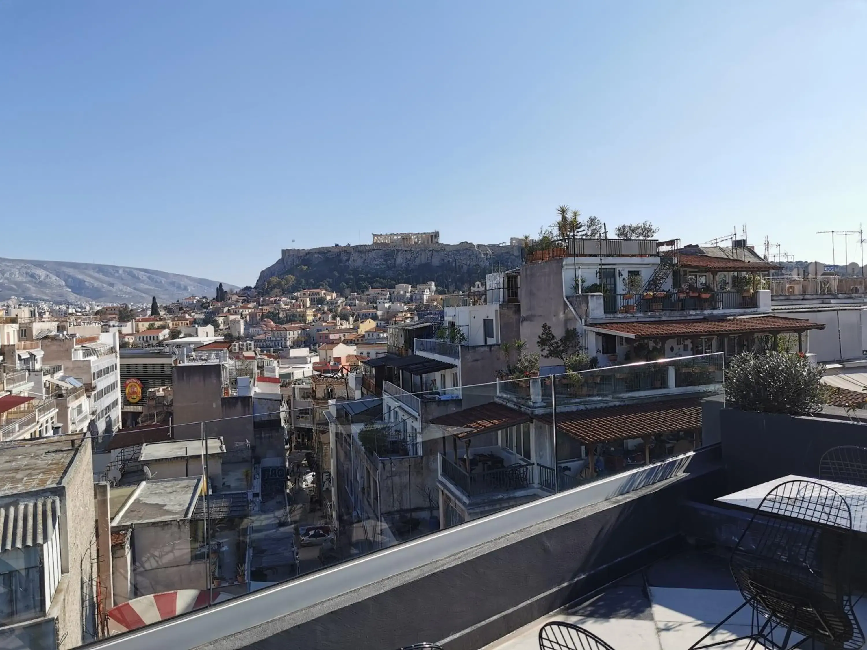 Balcony/Terrace in Athens Lodge Boutique Hotel
