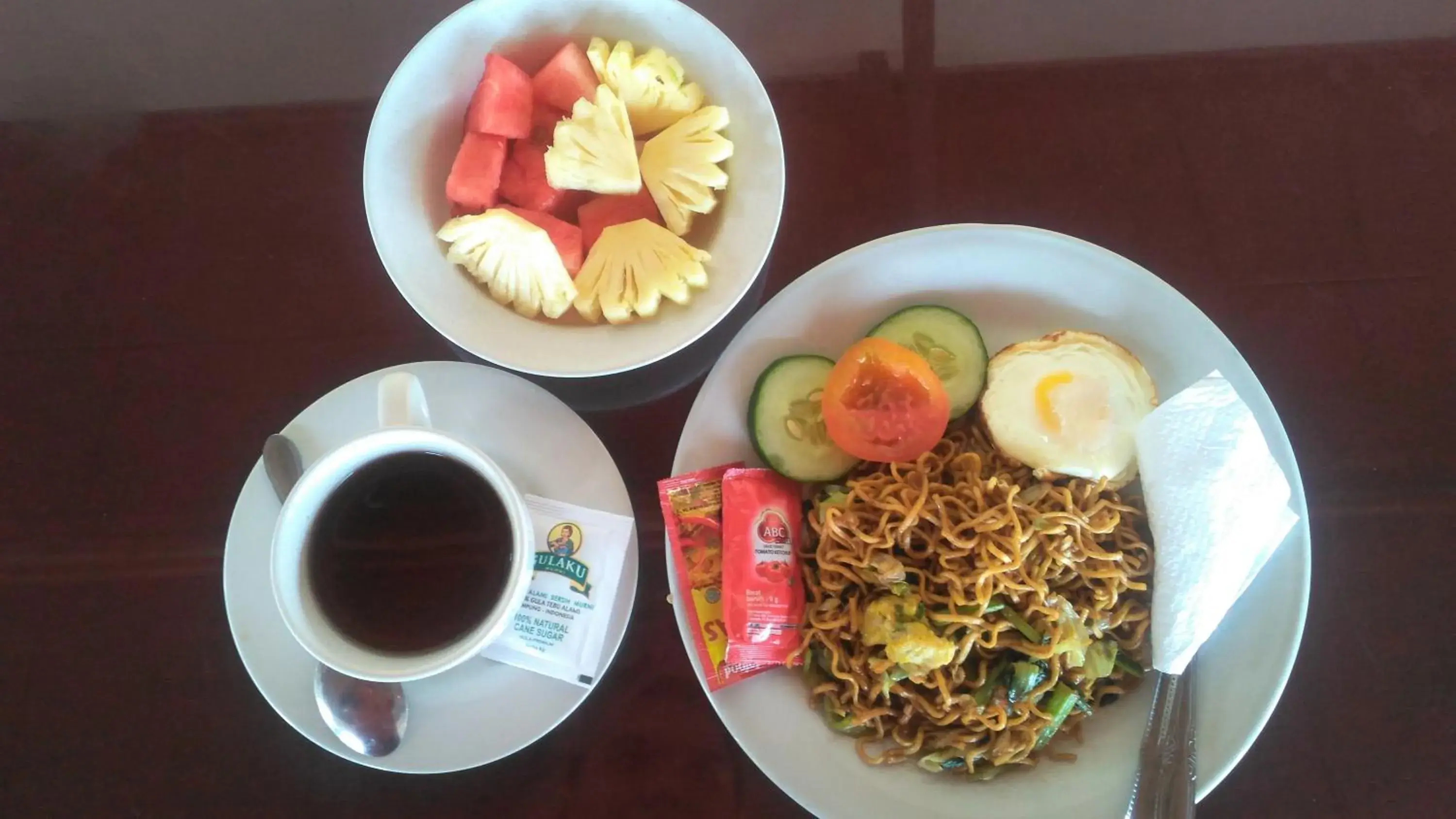 Breakfast in Pande Permai Bungalows