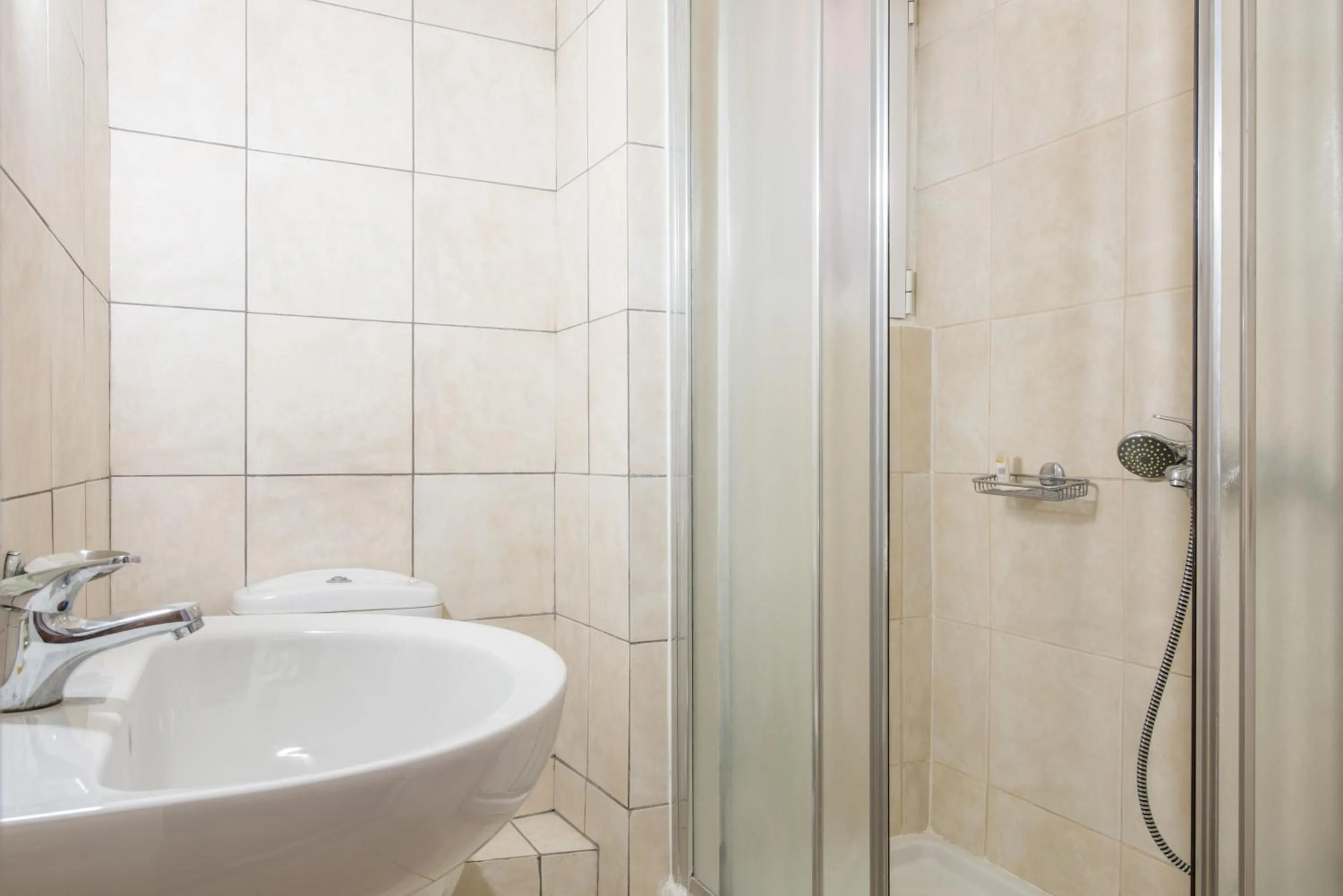 Shower in Myrto Hotel