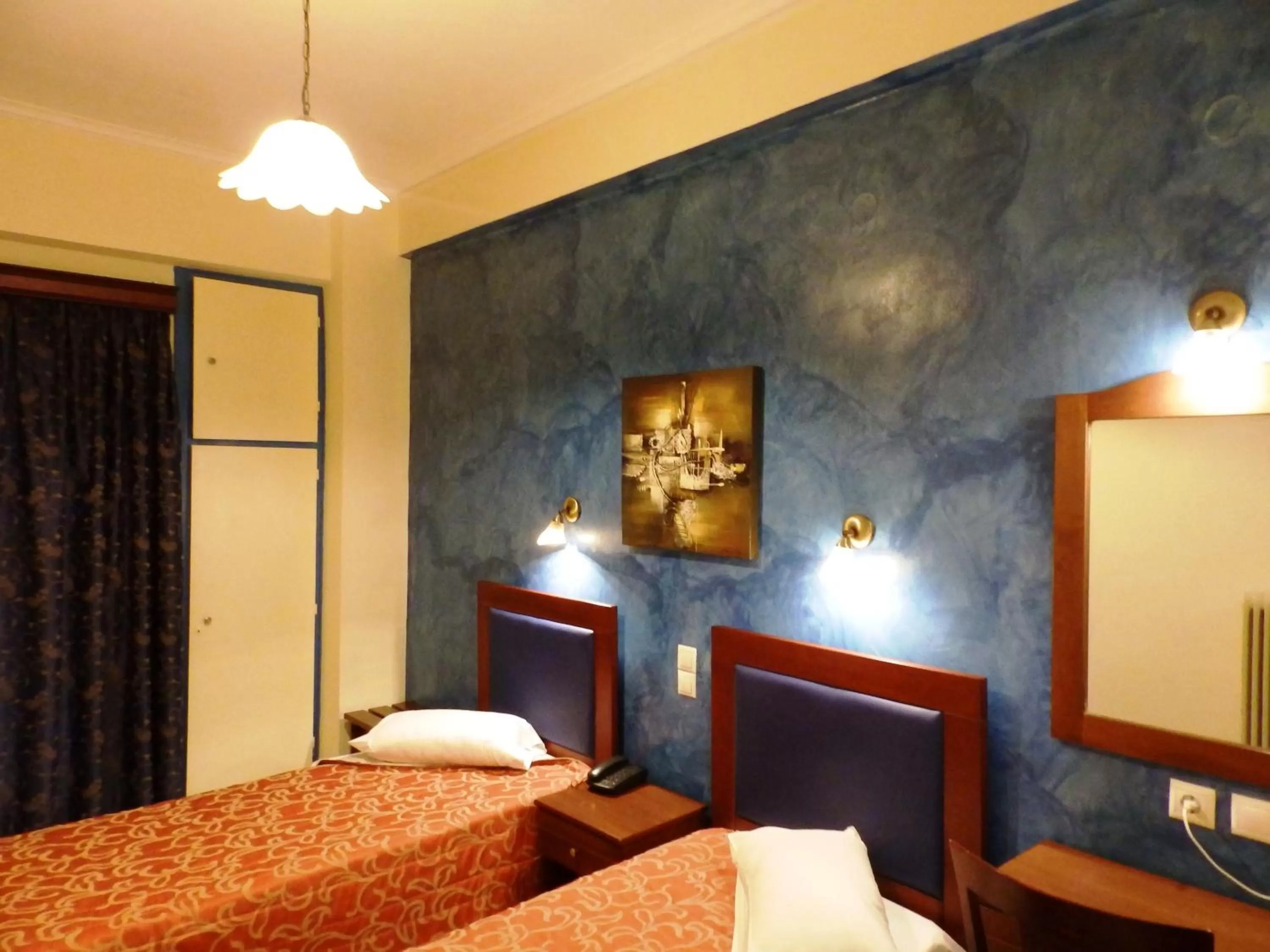 Bed in Pergamos Hotel