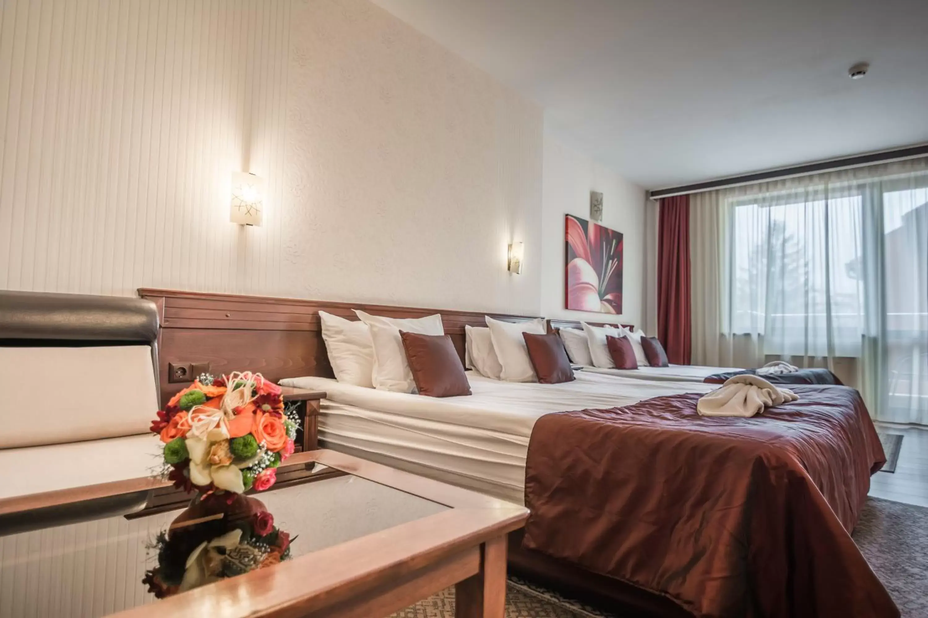Bed in Aris Hotel Sofia