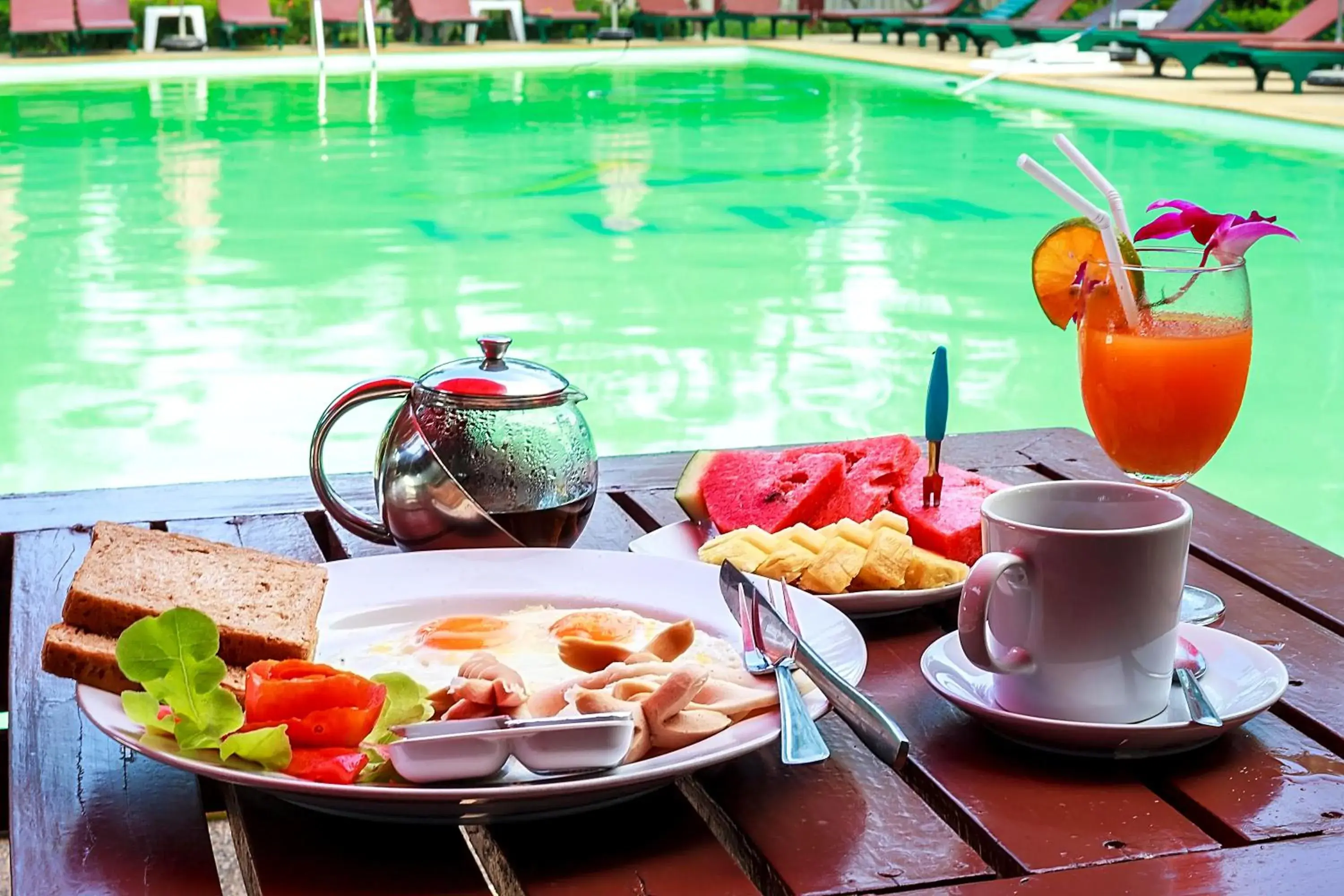 Food close-up in Lanta Klong Nin Beach Resort