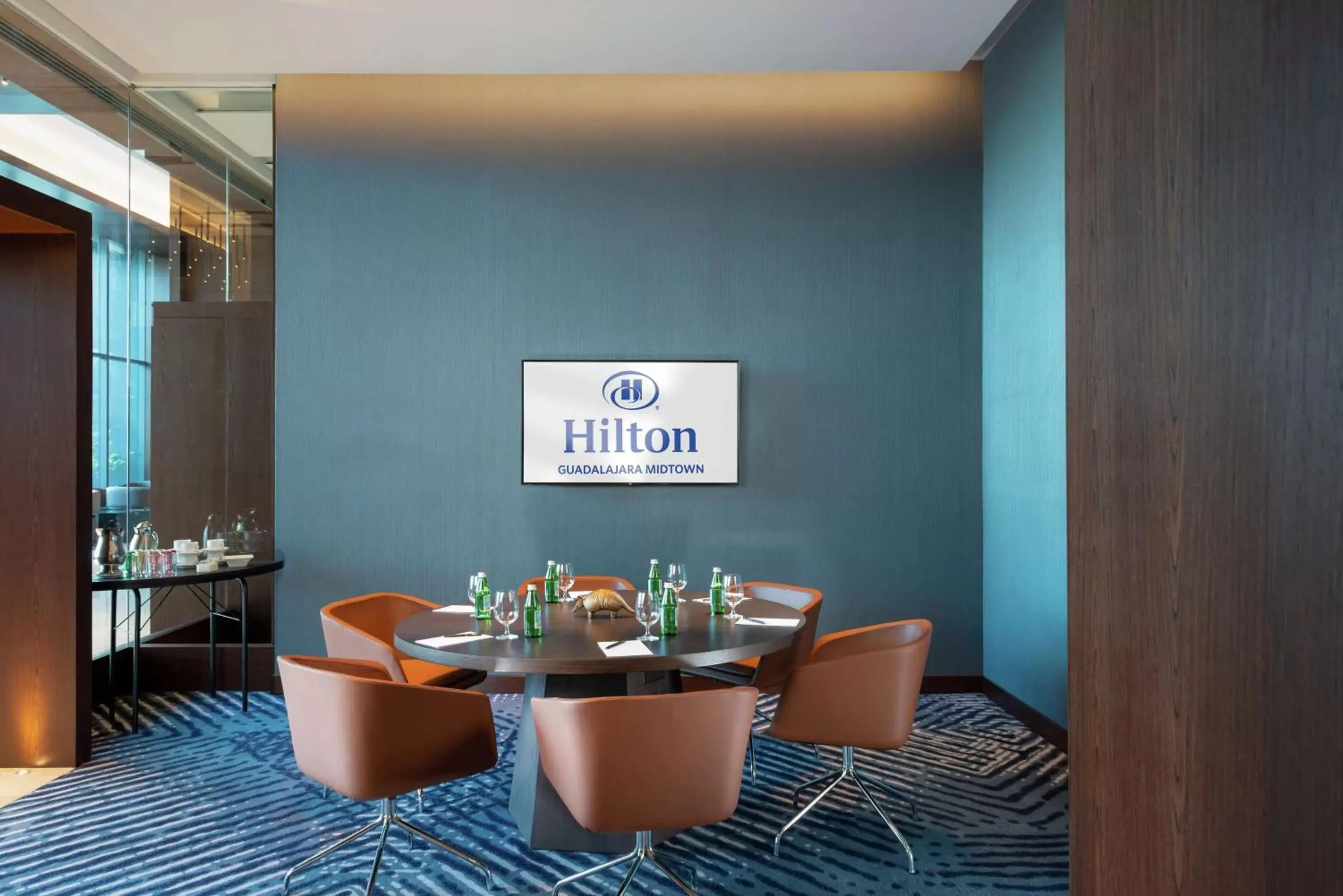 Meeting/conference room, Restaurant/Places to Eat in Hilton Guadalajara Midtown