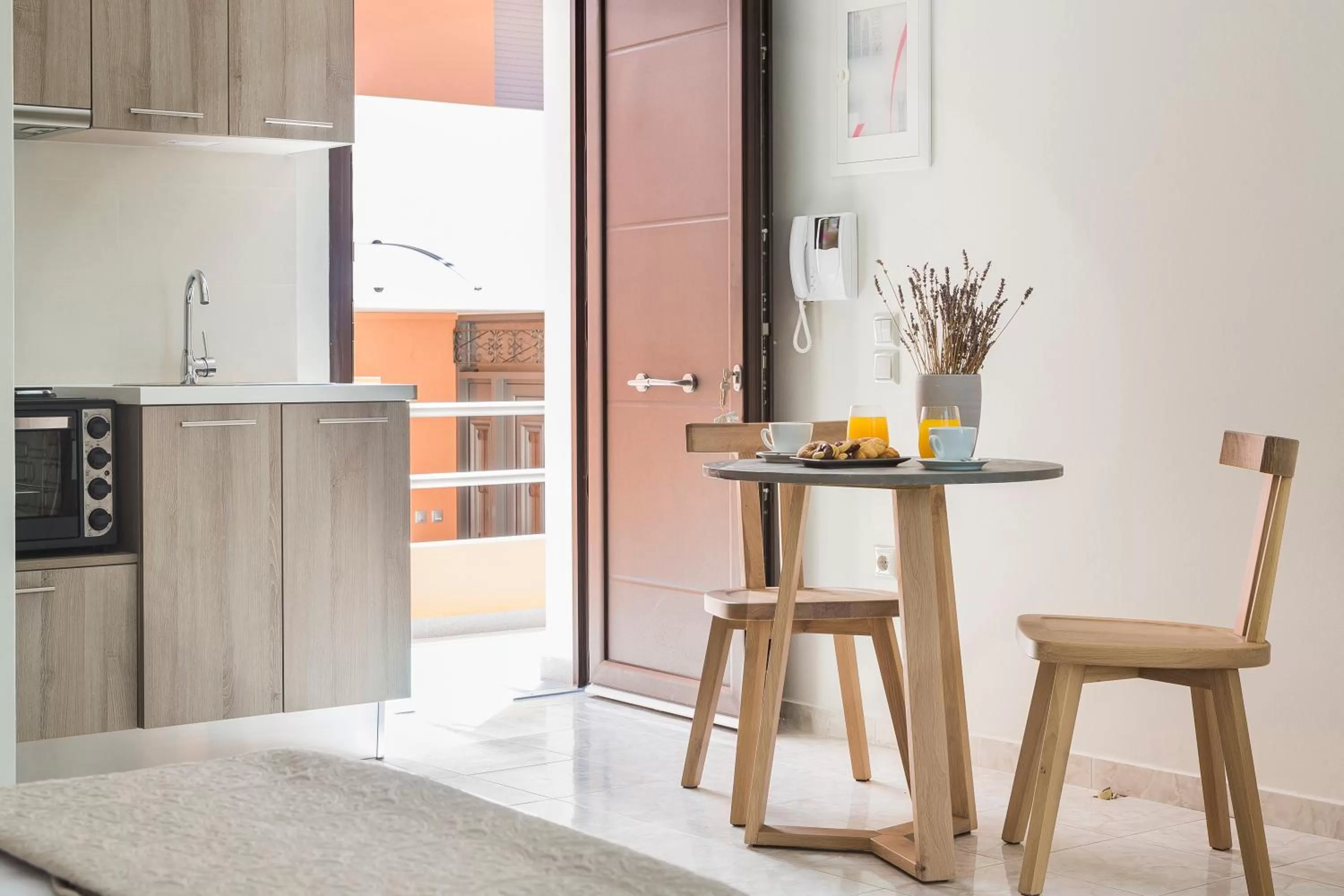 Kitchen or kitchenette in Argostoli Marina Suites