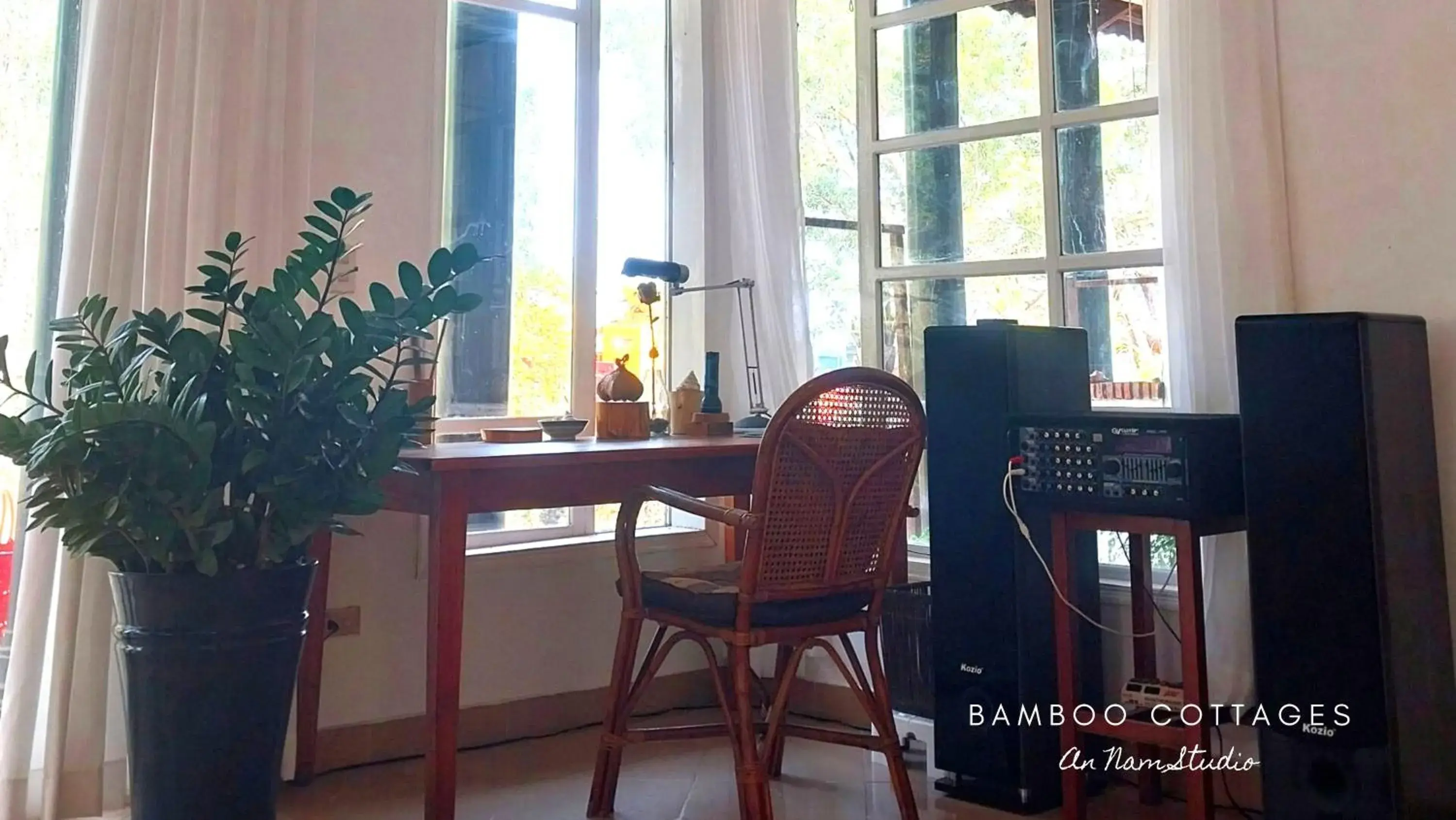 Living room in Bamboo Cottages