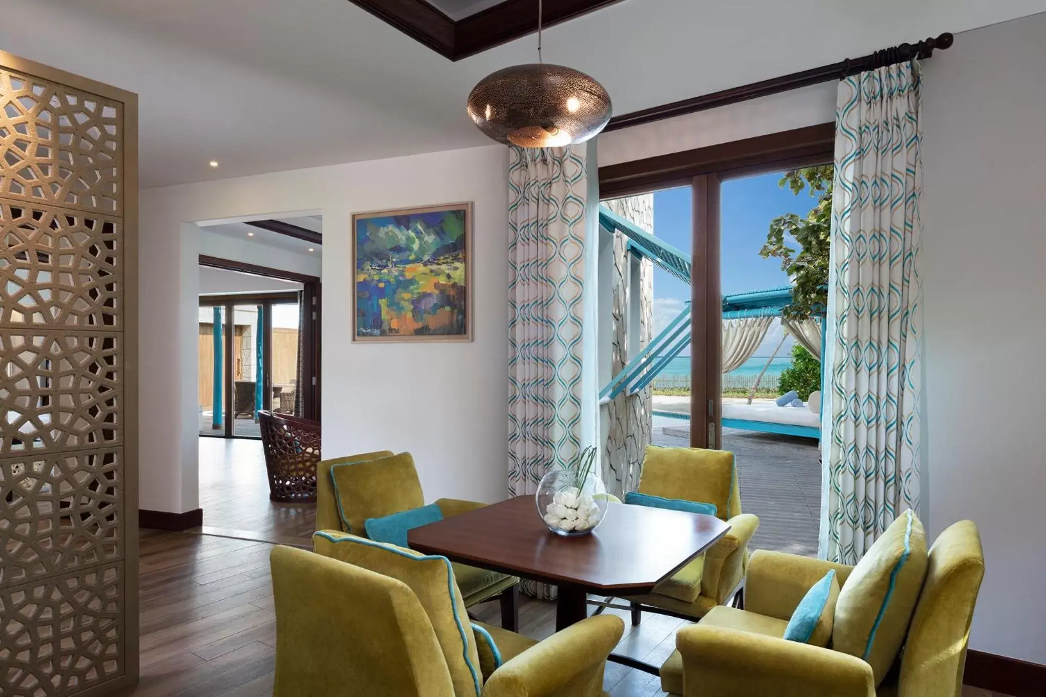 Living room in Banana Island Resort Doha by Anantara Living room in Banana Island Resort Doha by Anantara