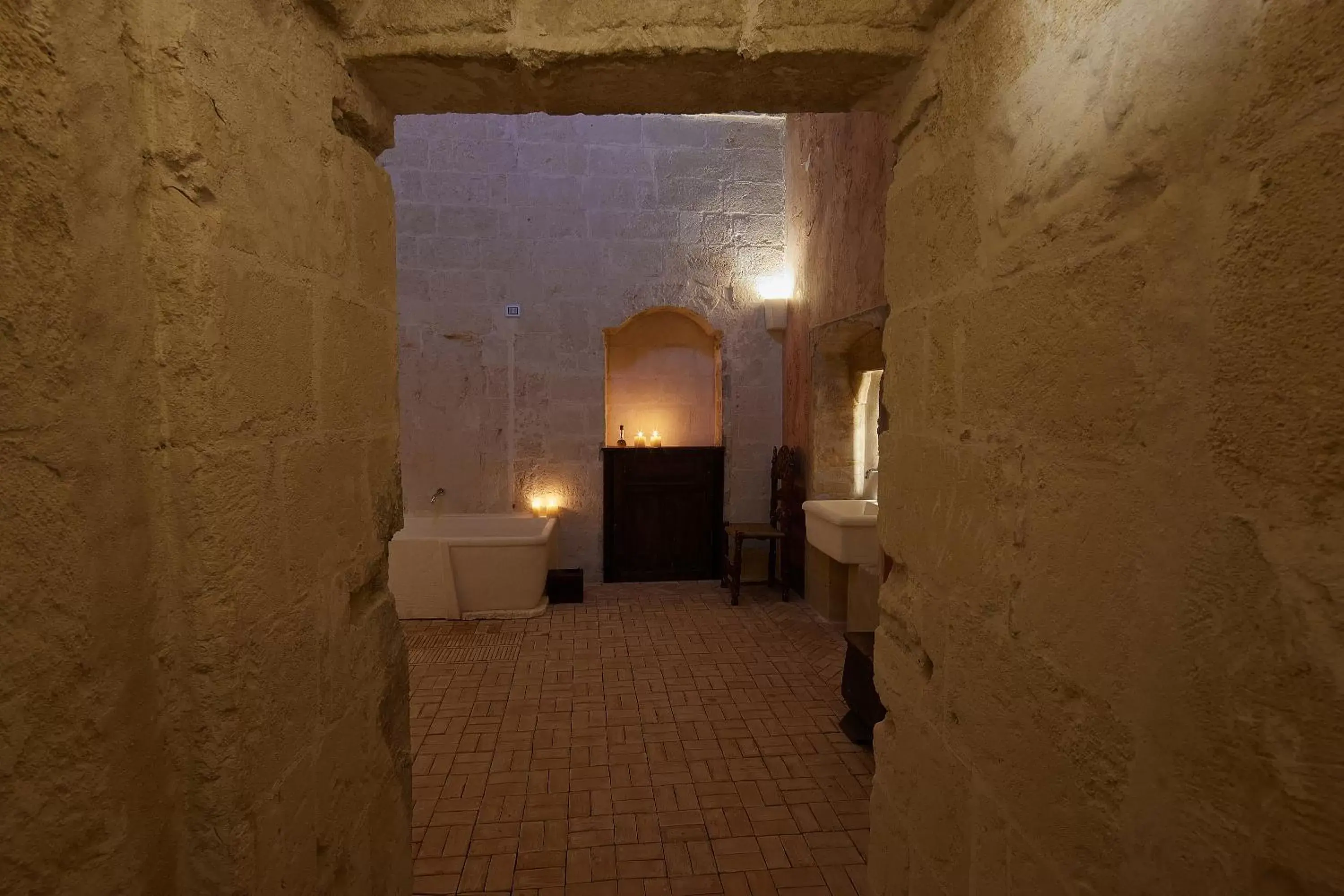 Bathroom in Sextantio Le Grotte Della Civita