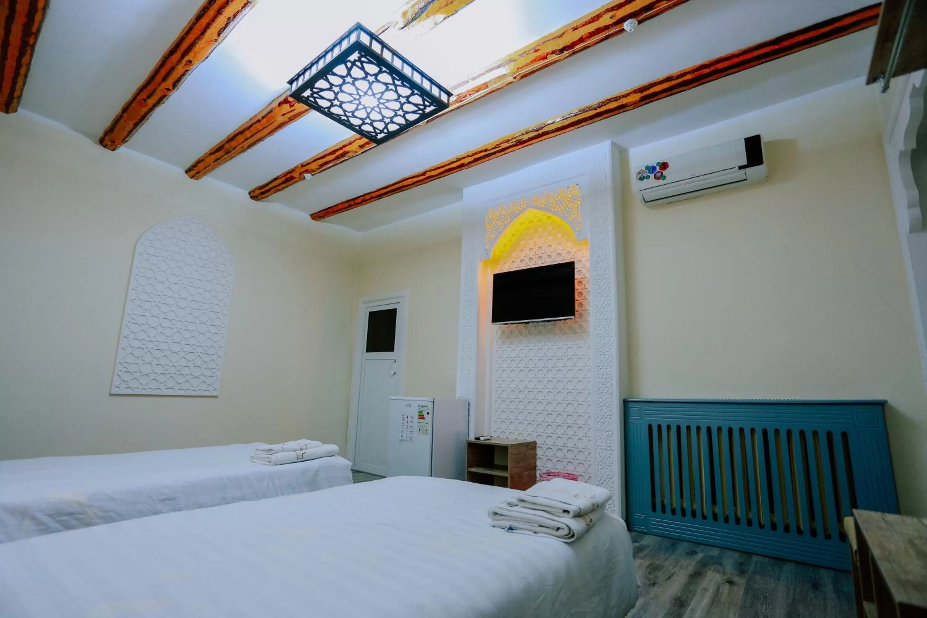 Bed in Bukhara house hotel