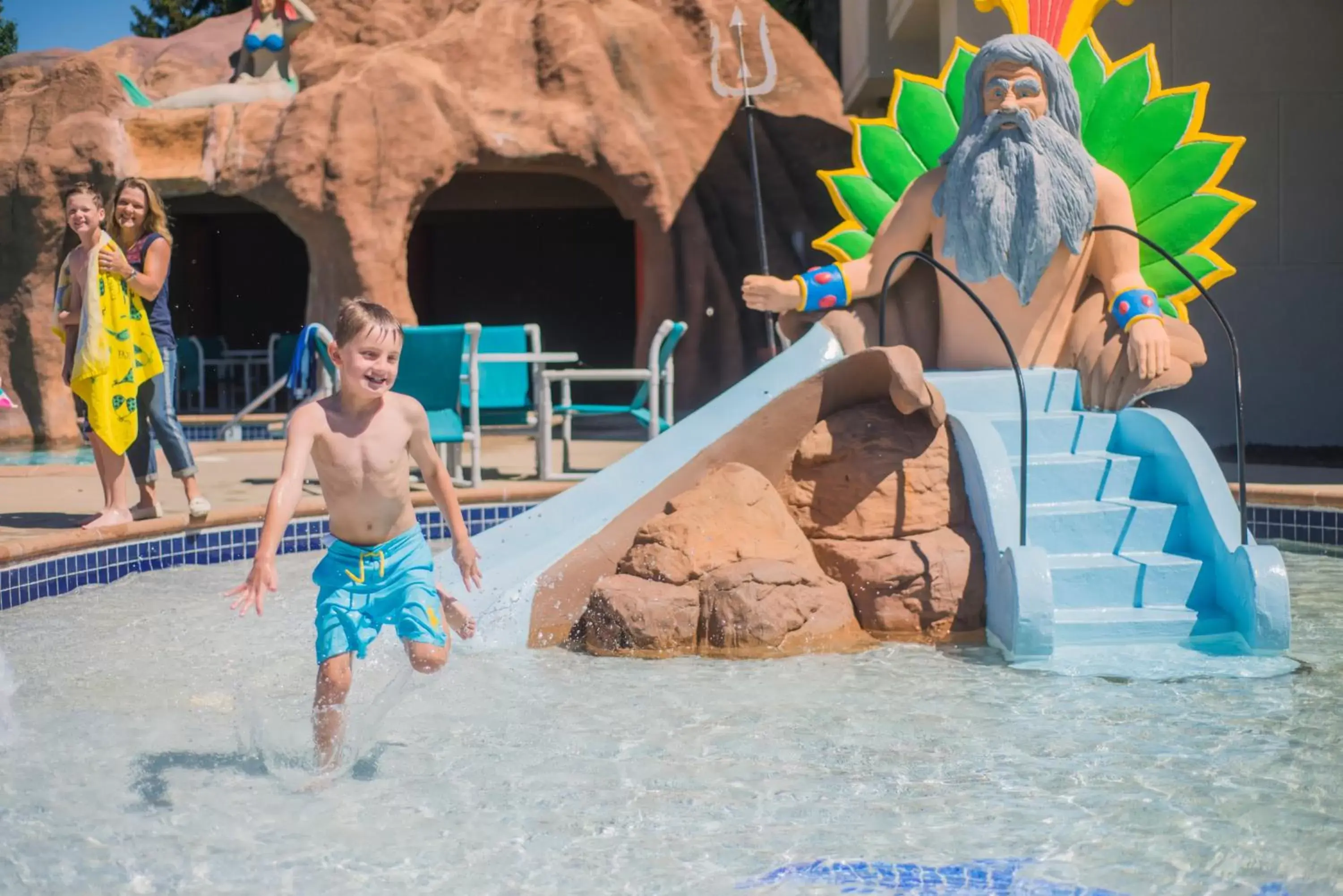 People, Children in Atlantis Family Waterpark Hotel