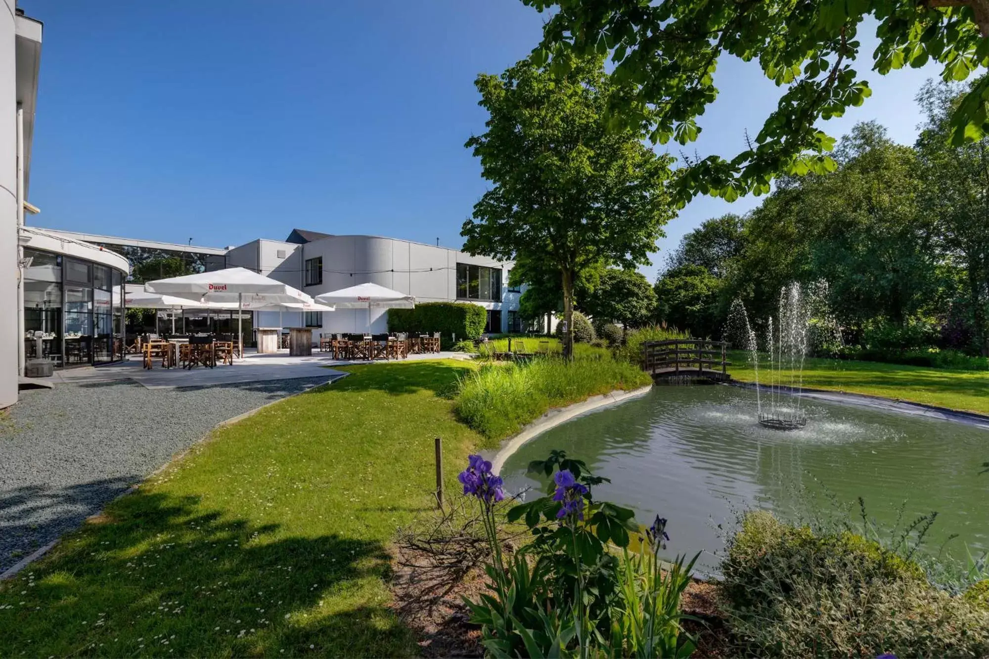 Garden, Swimming Pool in Hotel Ter Elst