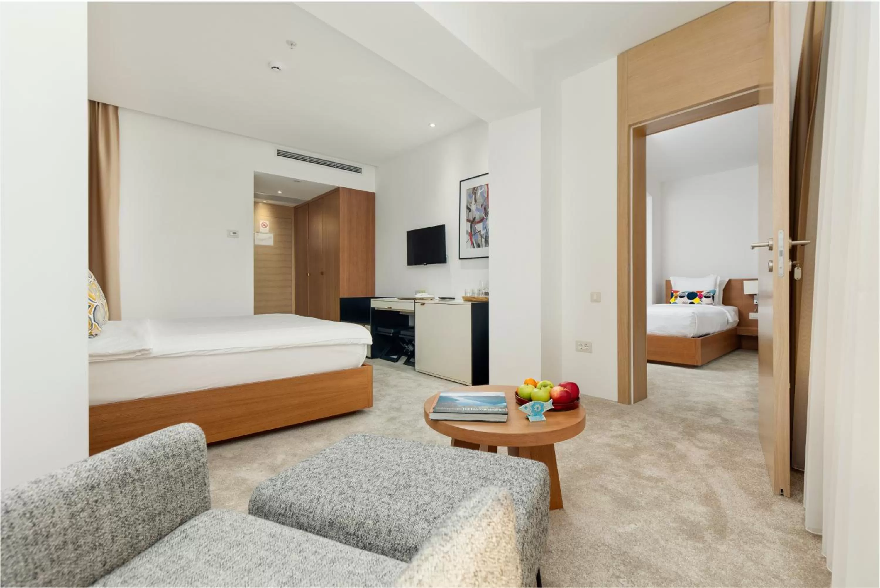 Bedroom, Bed in Hotel Harmonia by Dukley