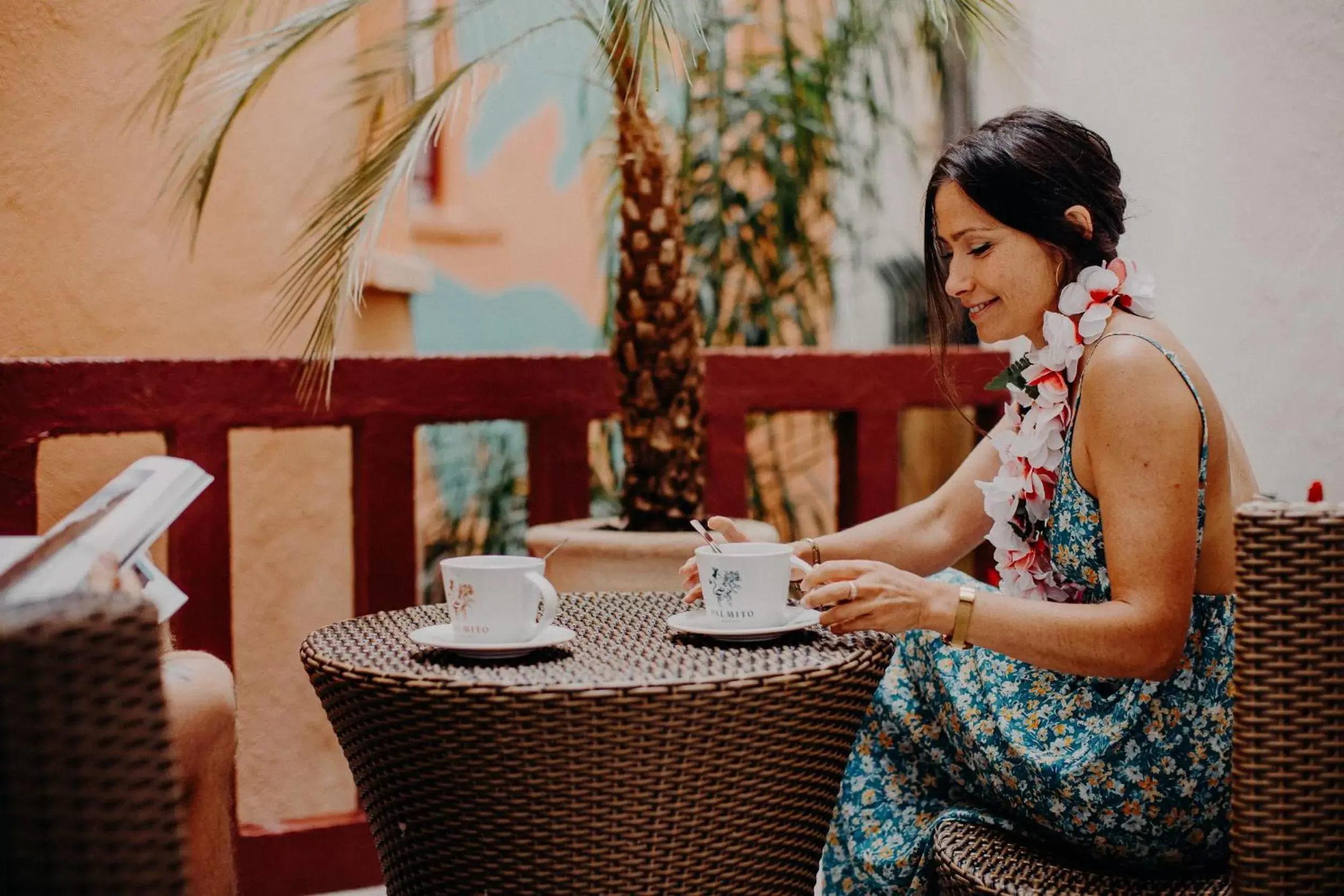 Patio in Hôtel PALMITO