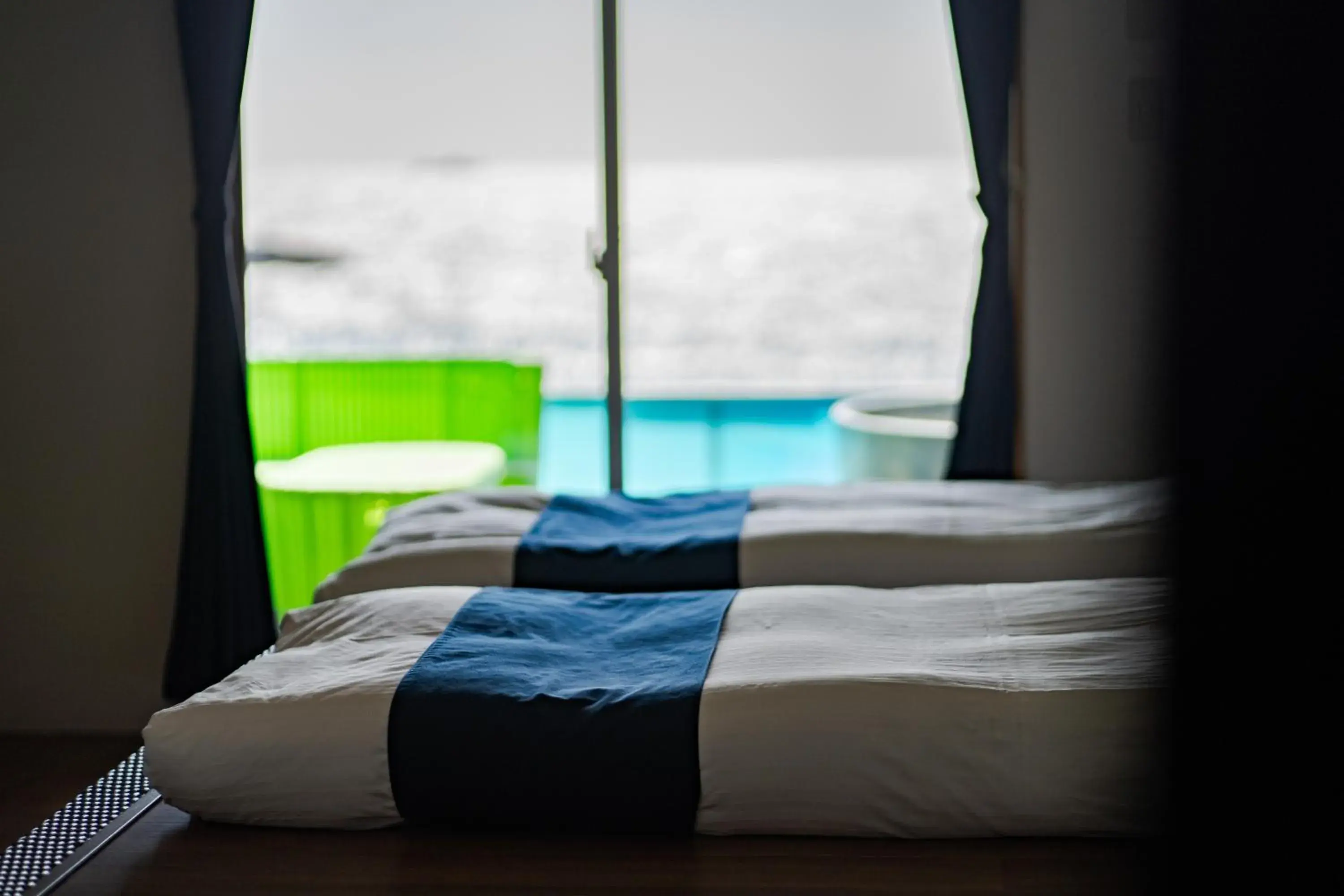 Bed in XYZ Private Spa and Seaside Resort