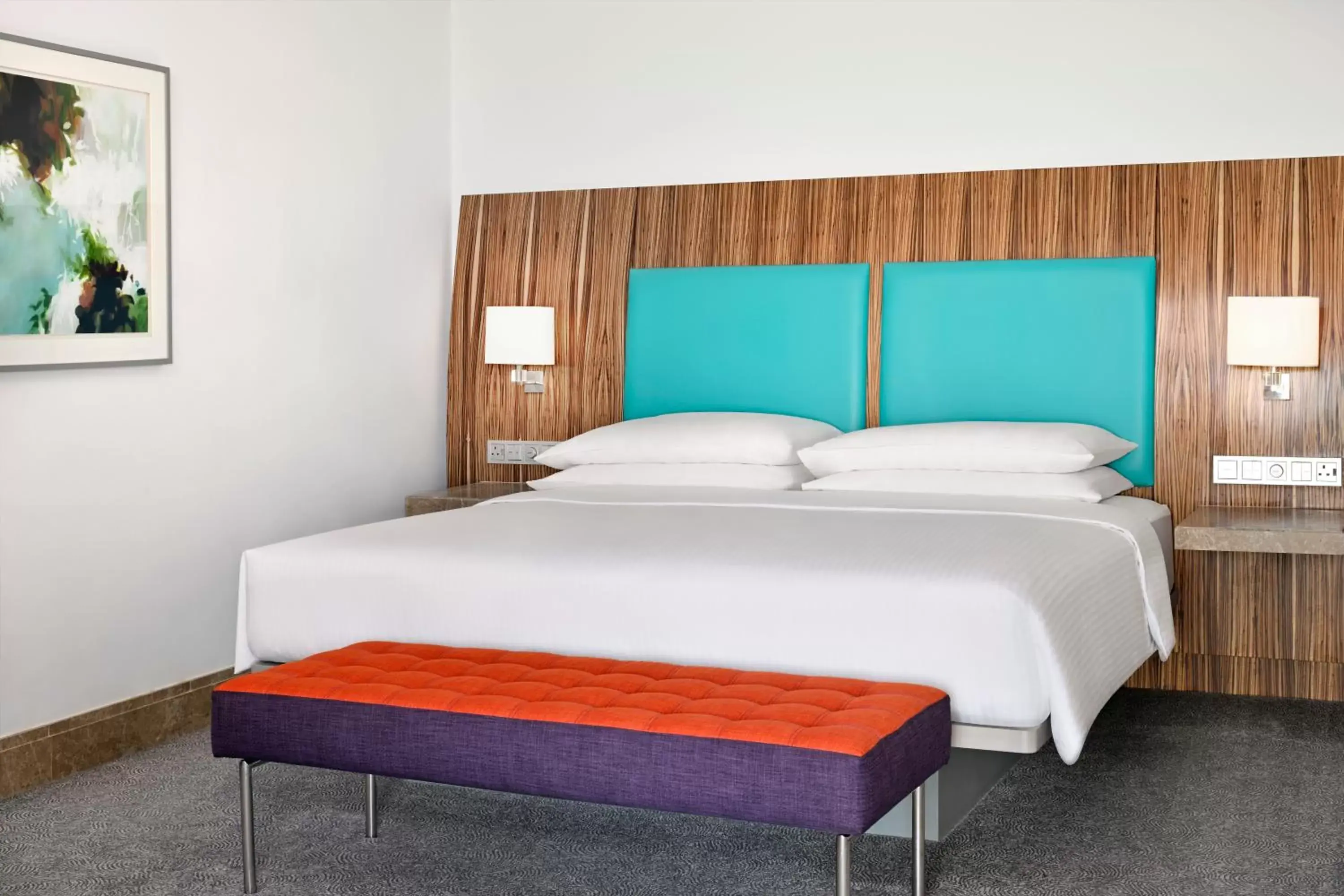 Bed in Andaz Capital Gate Abu Dhabi - a concept by Hyatt