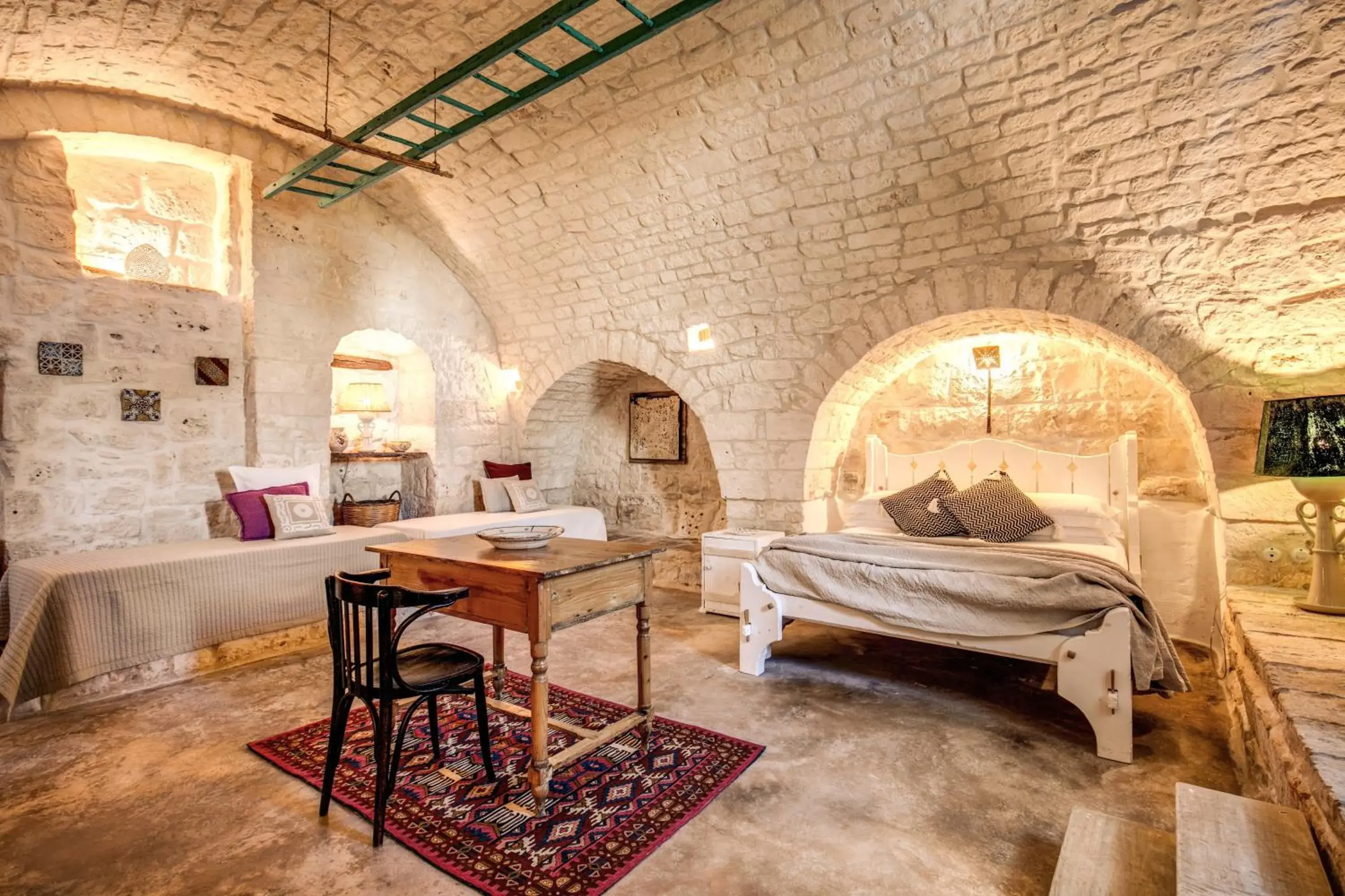 Photo of the whole room, Seating Area in Masseria Cervarolo