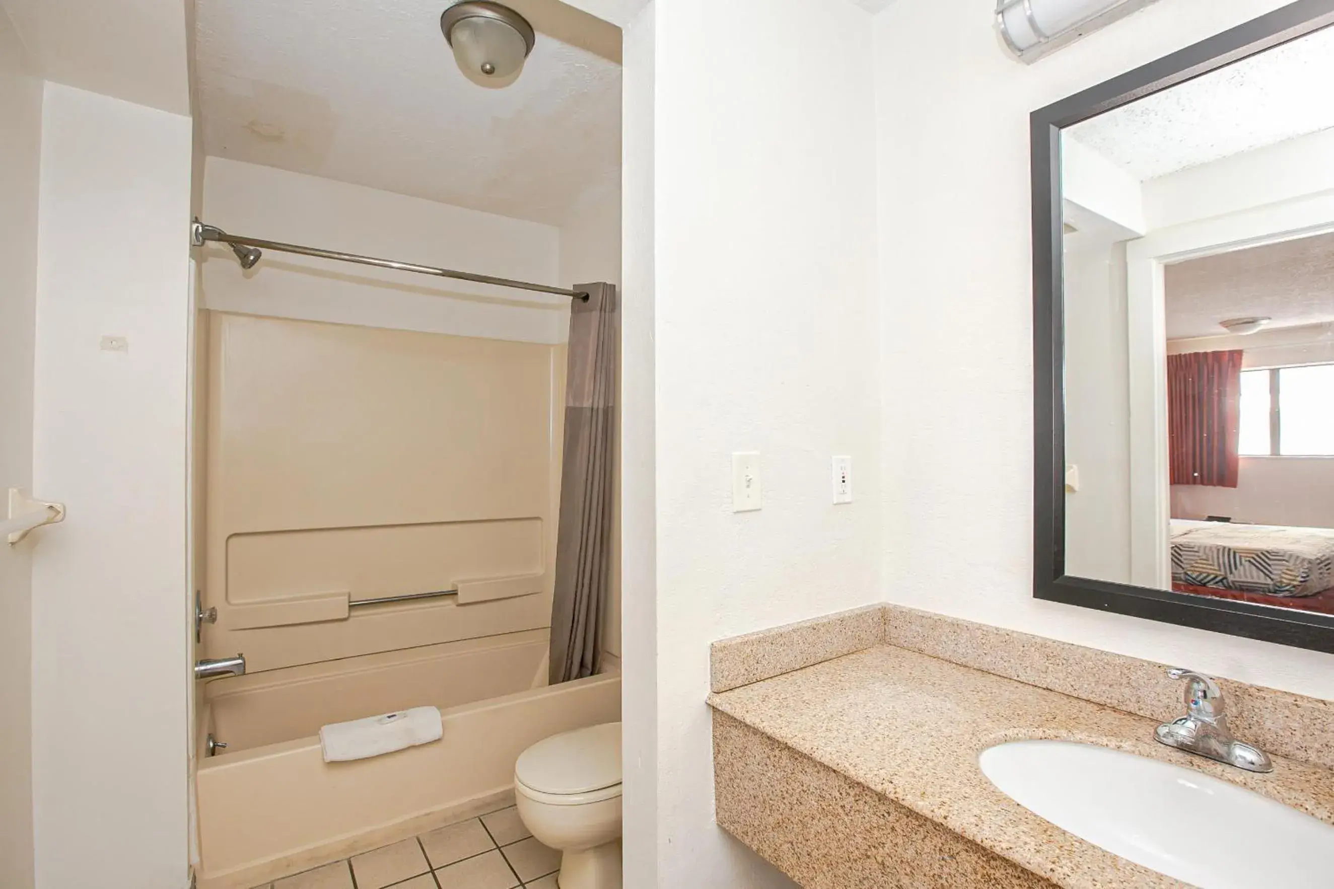 Bathroom in Motel 6-Dayton, OH - Englewood Bathroom in Motel 6-Dayton, OH - Englewood