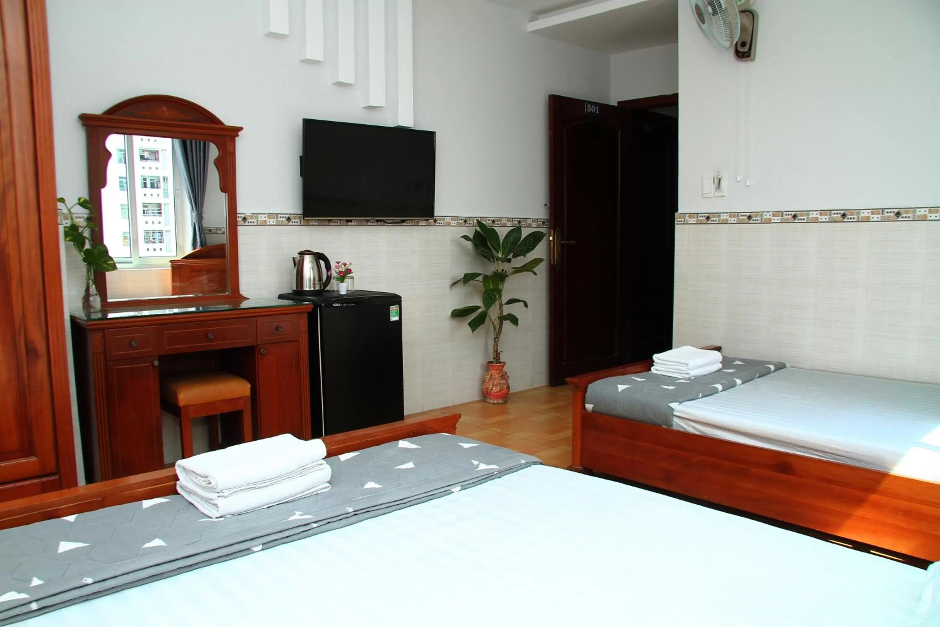 Bed in HOTEL NGUYEN ANH