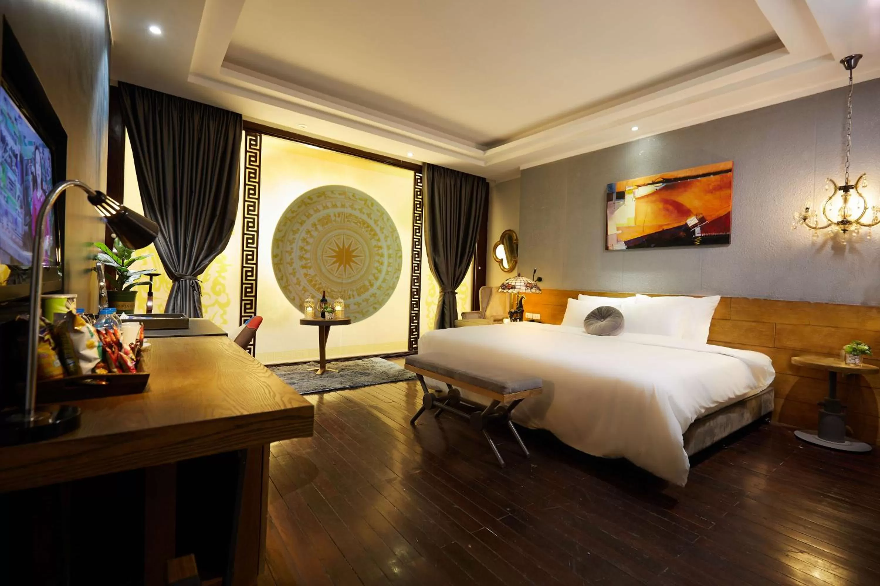 Photo of the whole room, Bed in HaNoi Calido Hotel