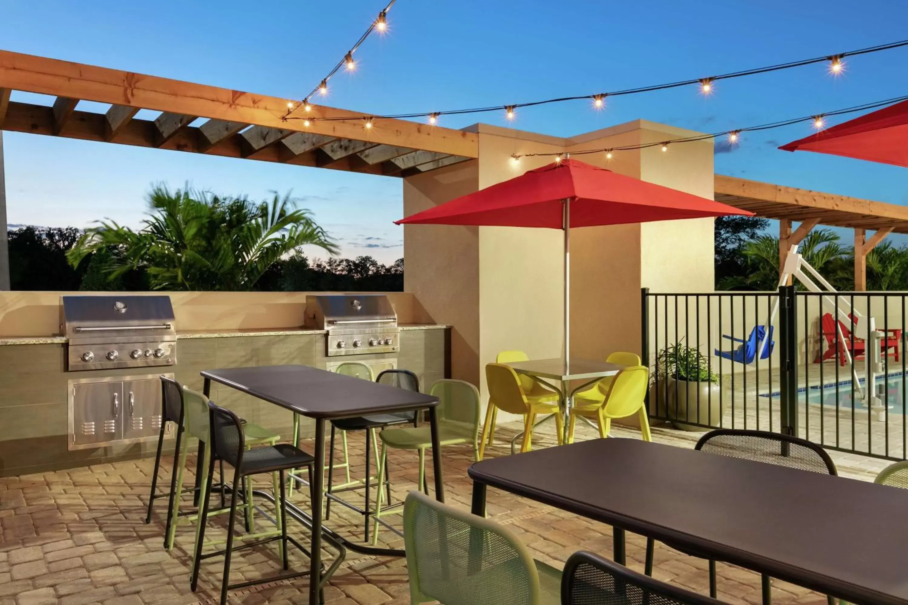 Patio in Home2 Suites By Hilton Brandon Tampa