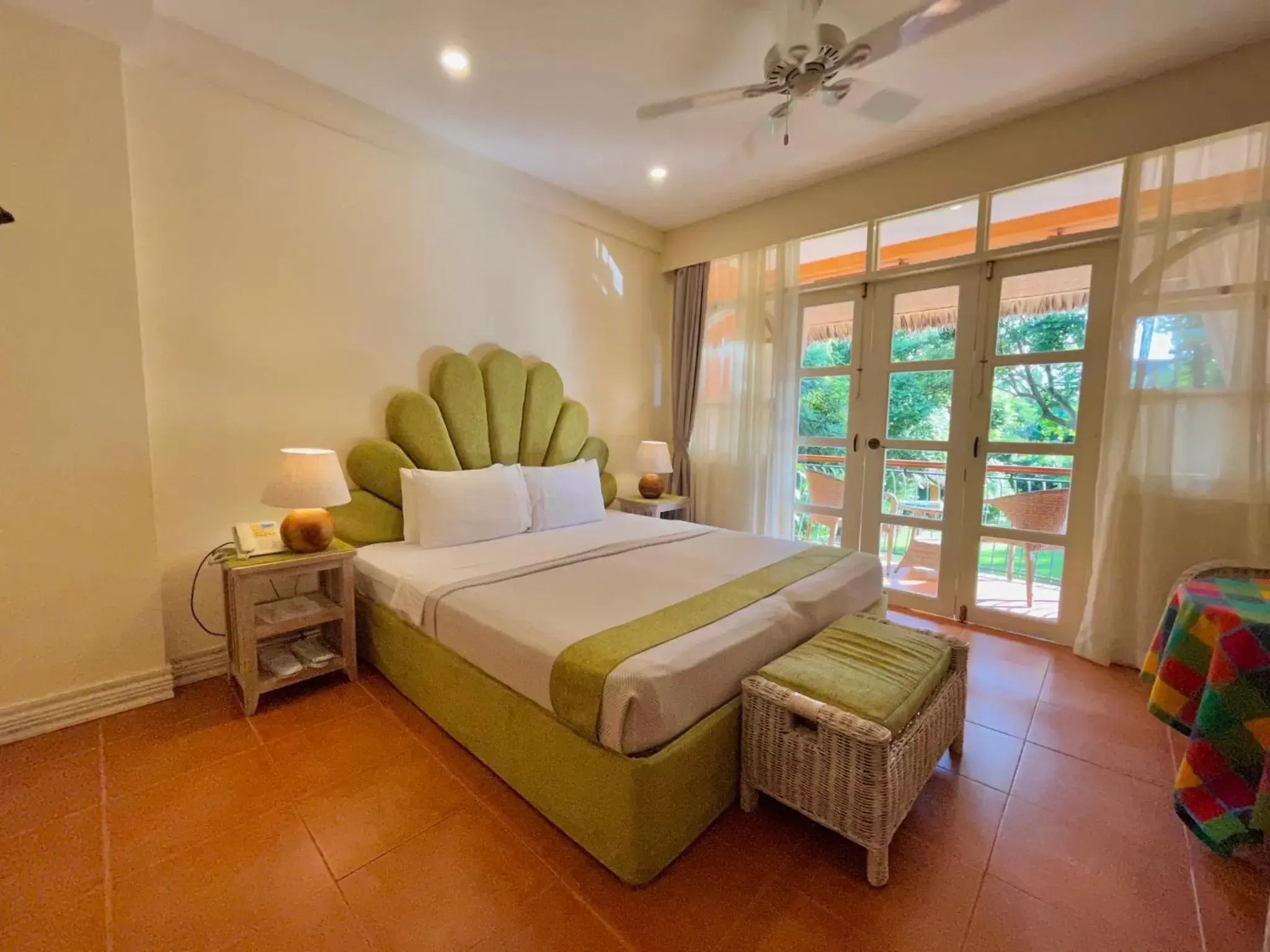 Bed in Coco Grove Beach Resort, Siquijor Island