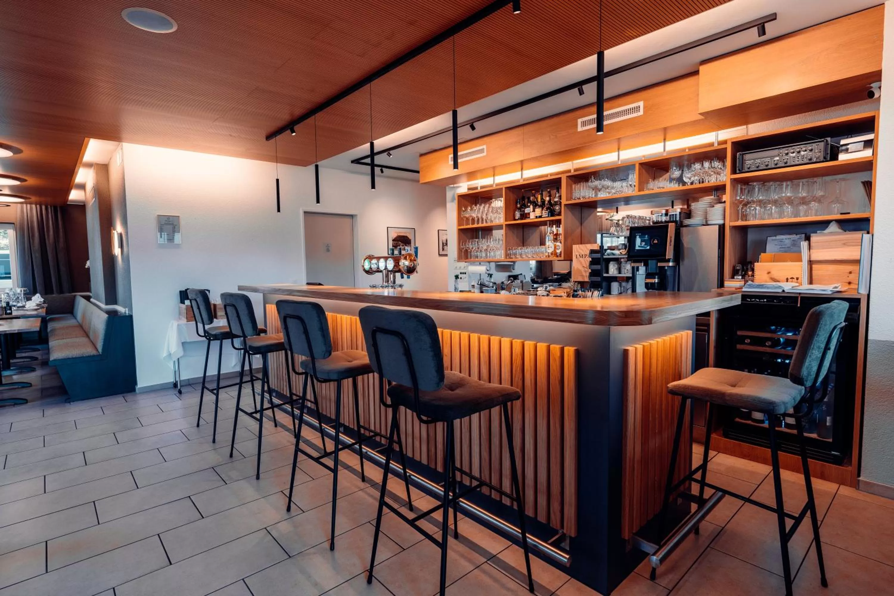 Lounge or bar in Hotel Rössli Luterbach