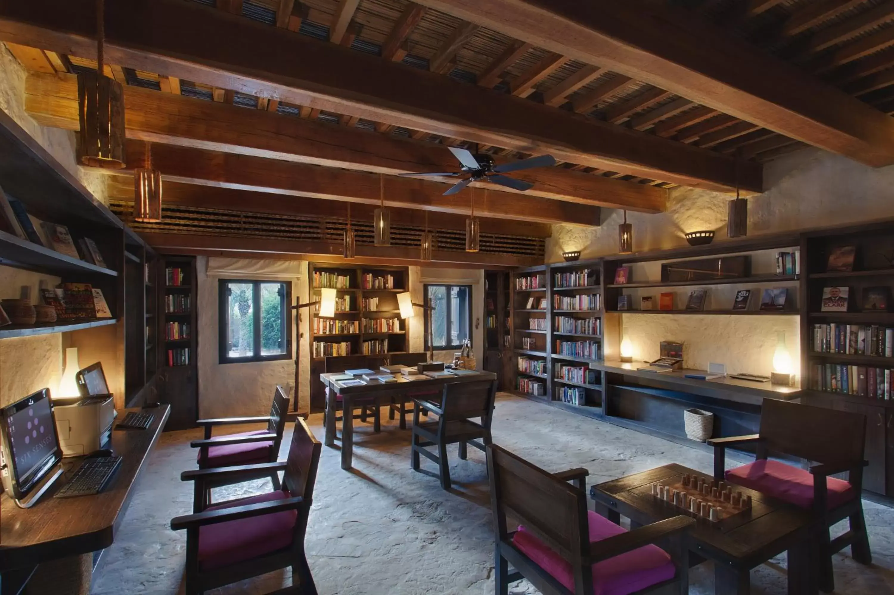 Library in Six Senses Zighy Bay
