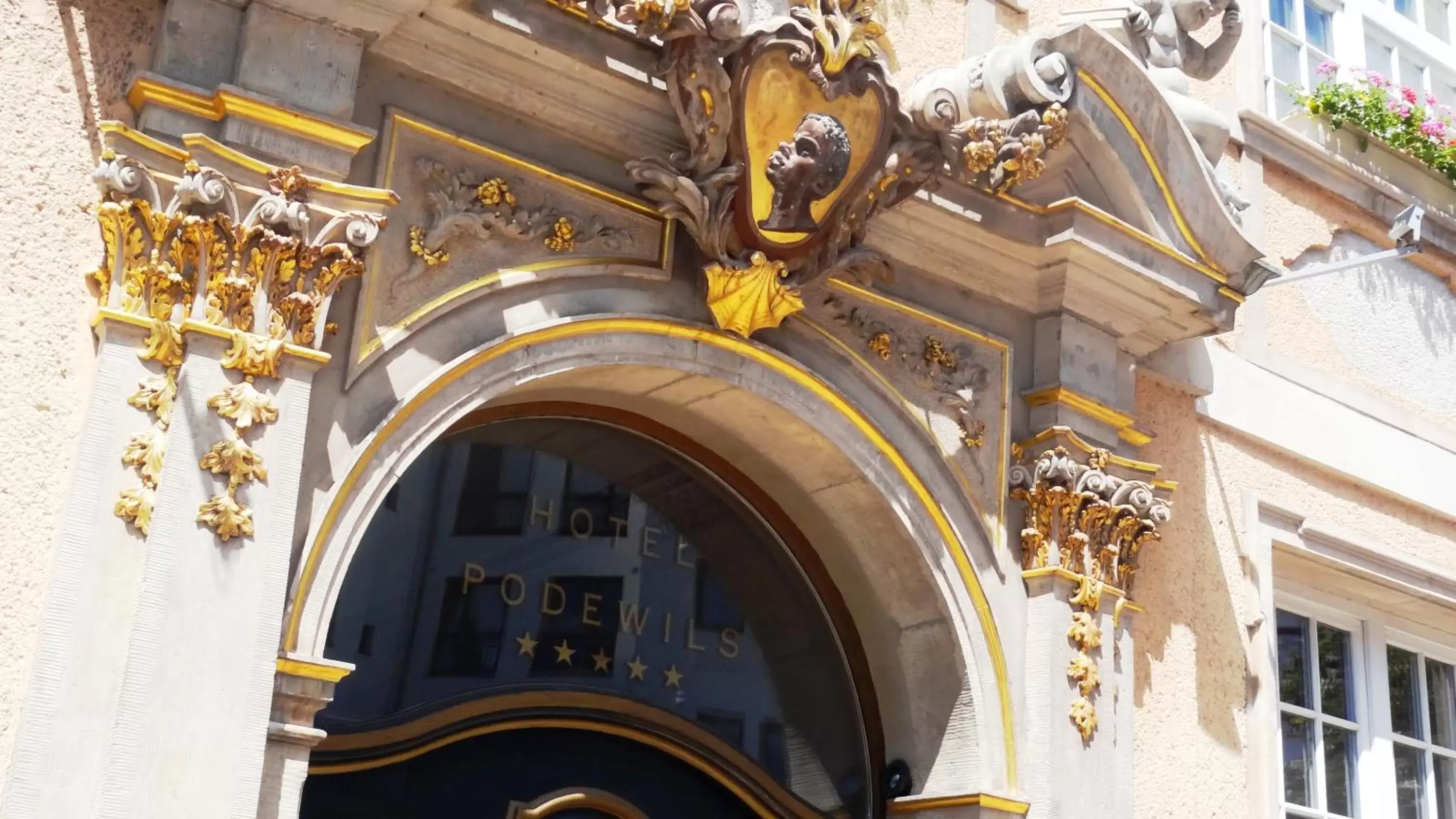 Facade/entrance in Podewils Old Town Gdansk