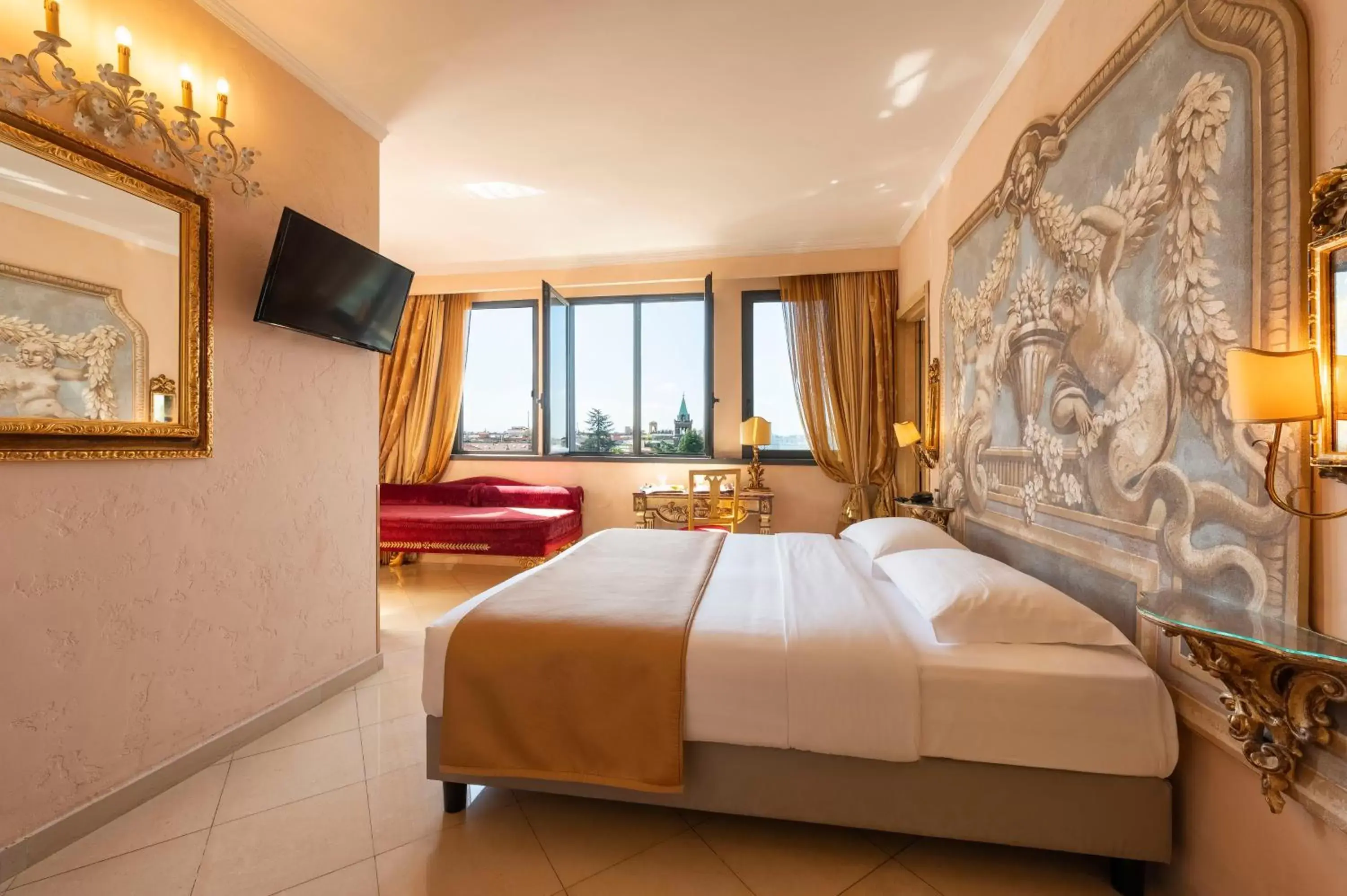 Bedroom in Romanico Palace Luxury Hotel & SPA