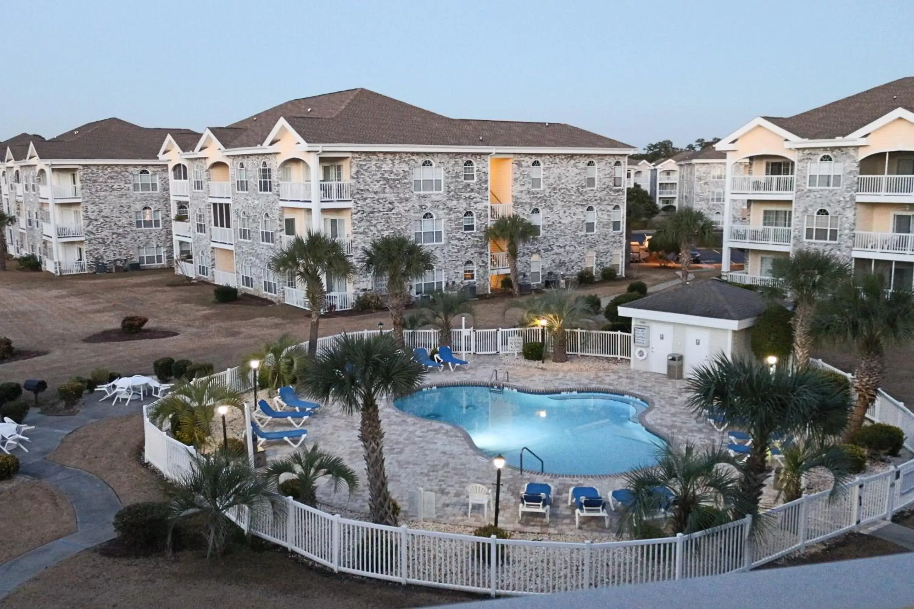 Facade/entrance, Pool View in Myrtlewood Condos