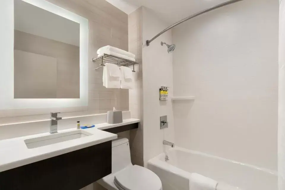 Bathroom in Holiday Inn Express - Jamaica - JFK AirTrain - NYC, an IHG Hotel