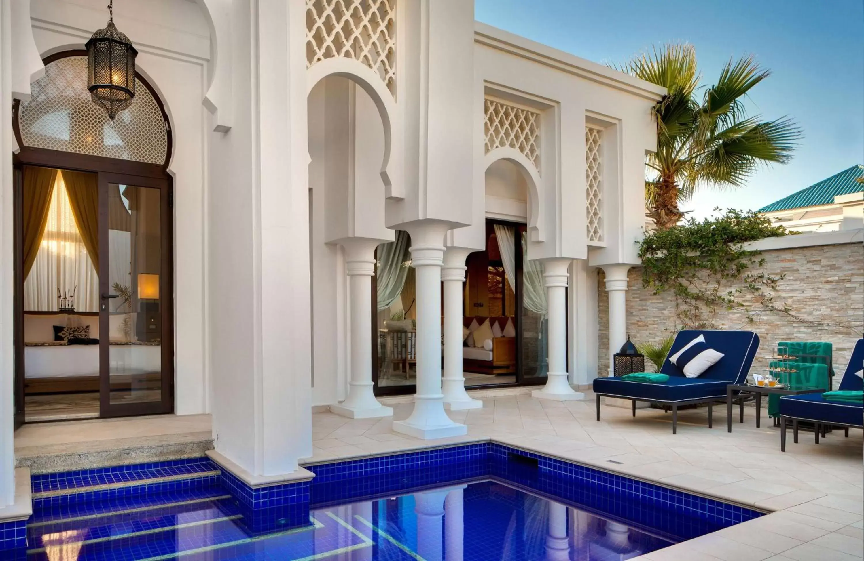 Balcony/Terrace, Swimming Pool in Banyan Tree Tamouda Bay