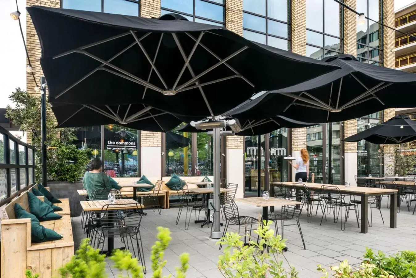 Balcony/Terrace, Restaurant/Places to Eat in The Social Hub Eindhoven