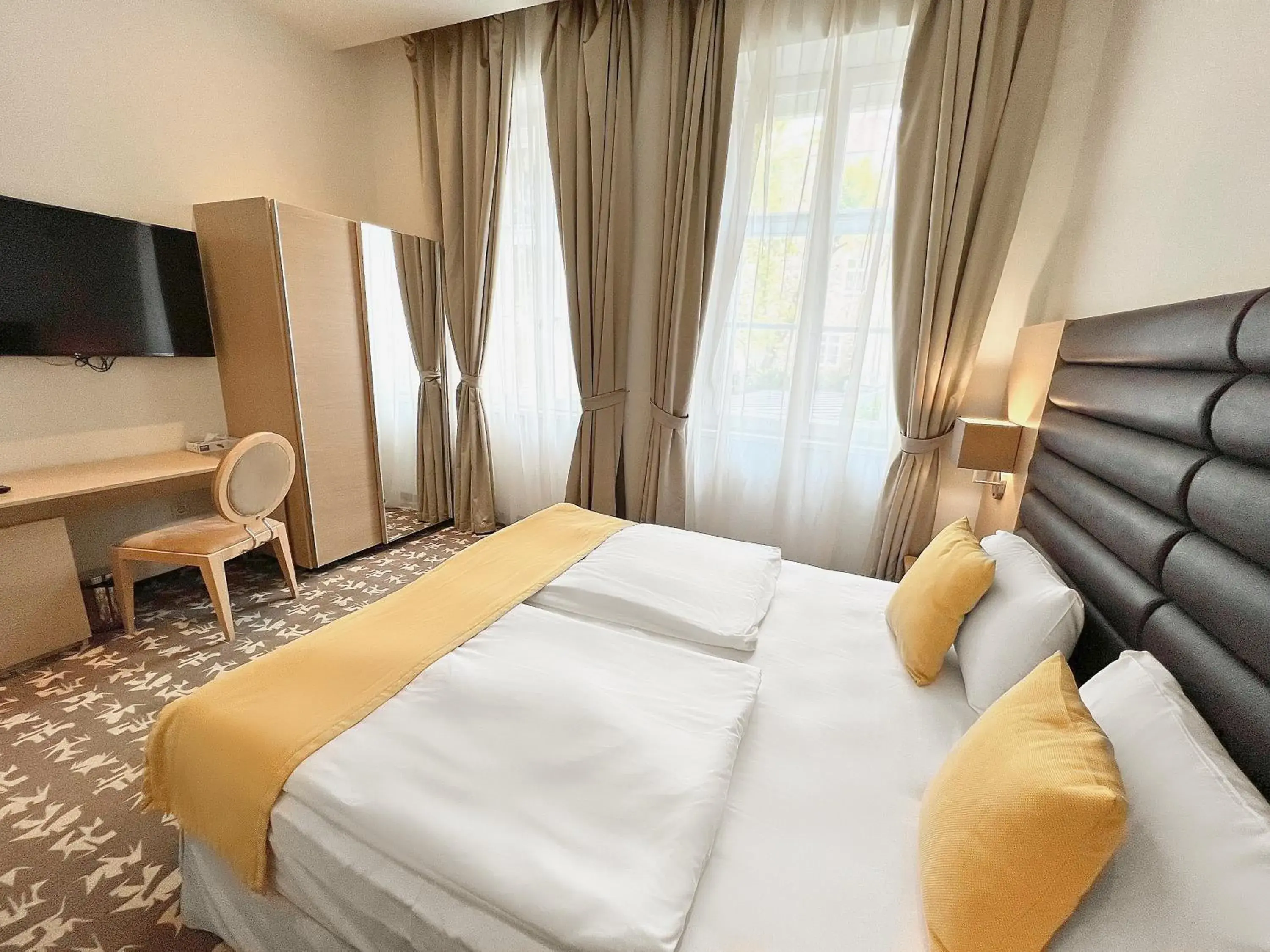 Bed in Buda Castle Hotel Budapest