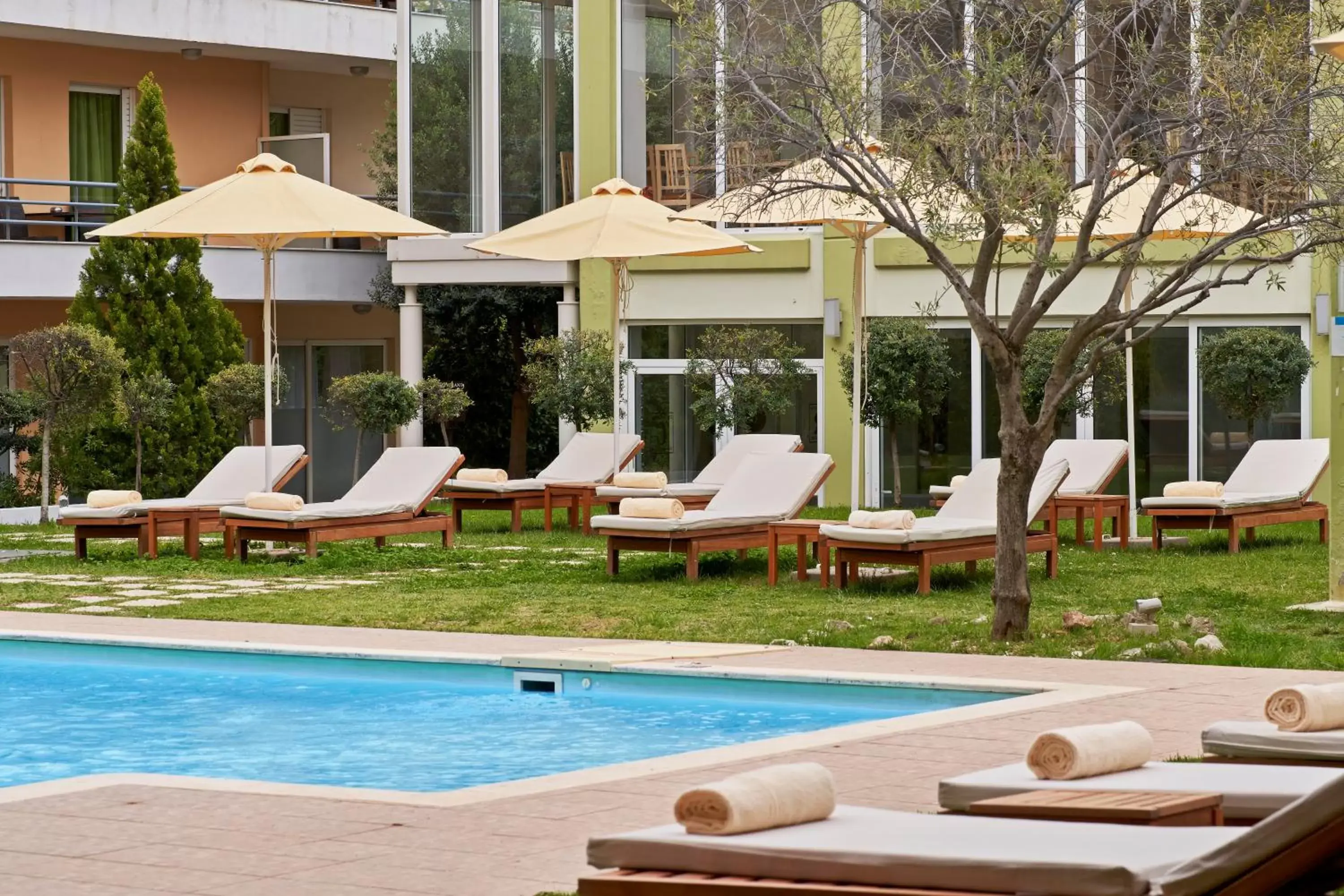 Garden, Swimming Pool in Civitel Attik Rooms & Suites