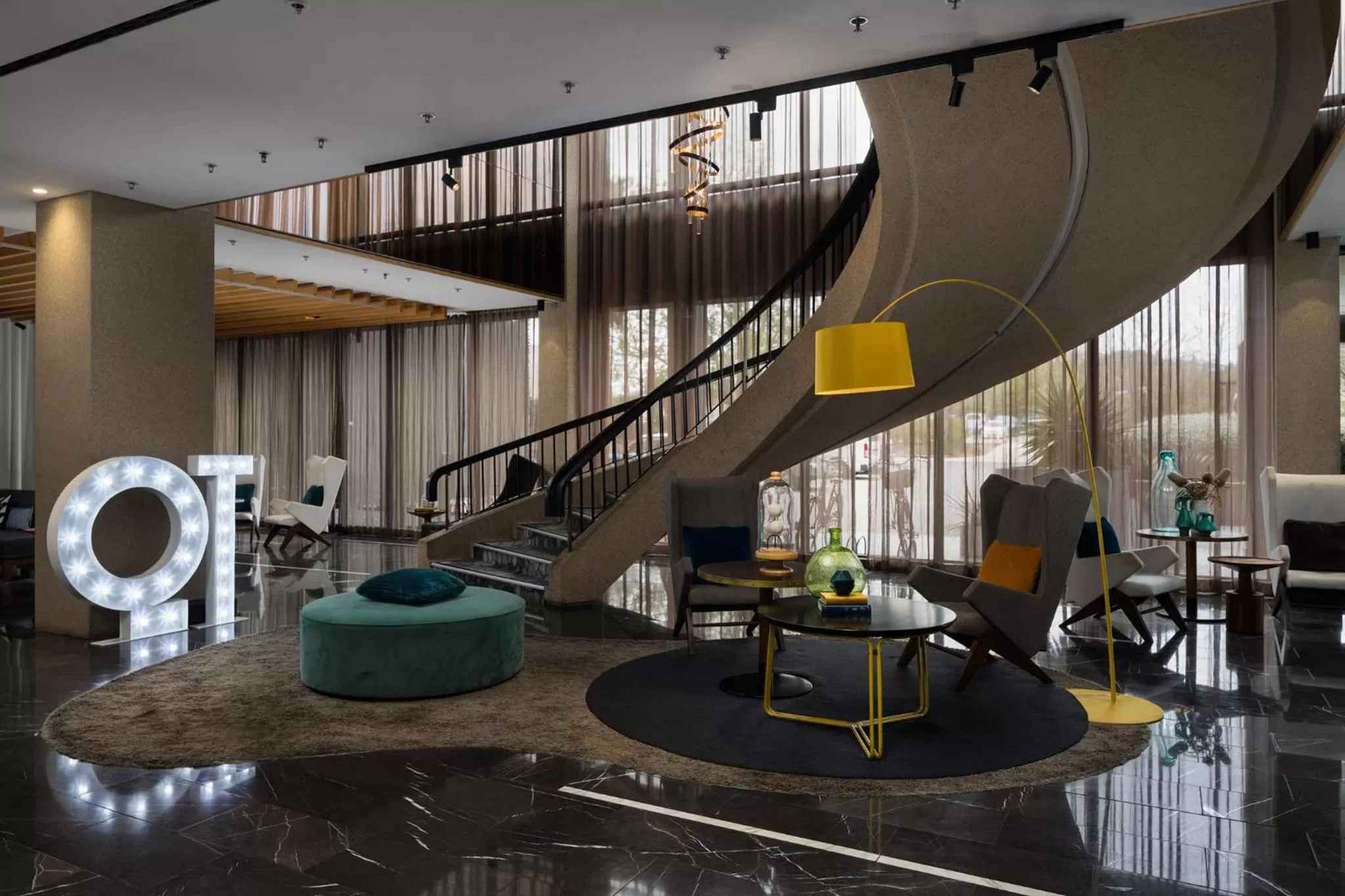 Lobby or reception in QT Canberra