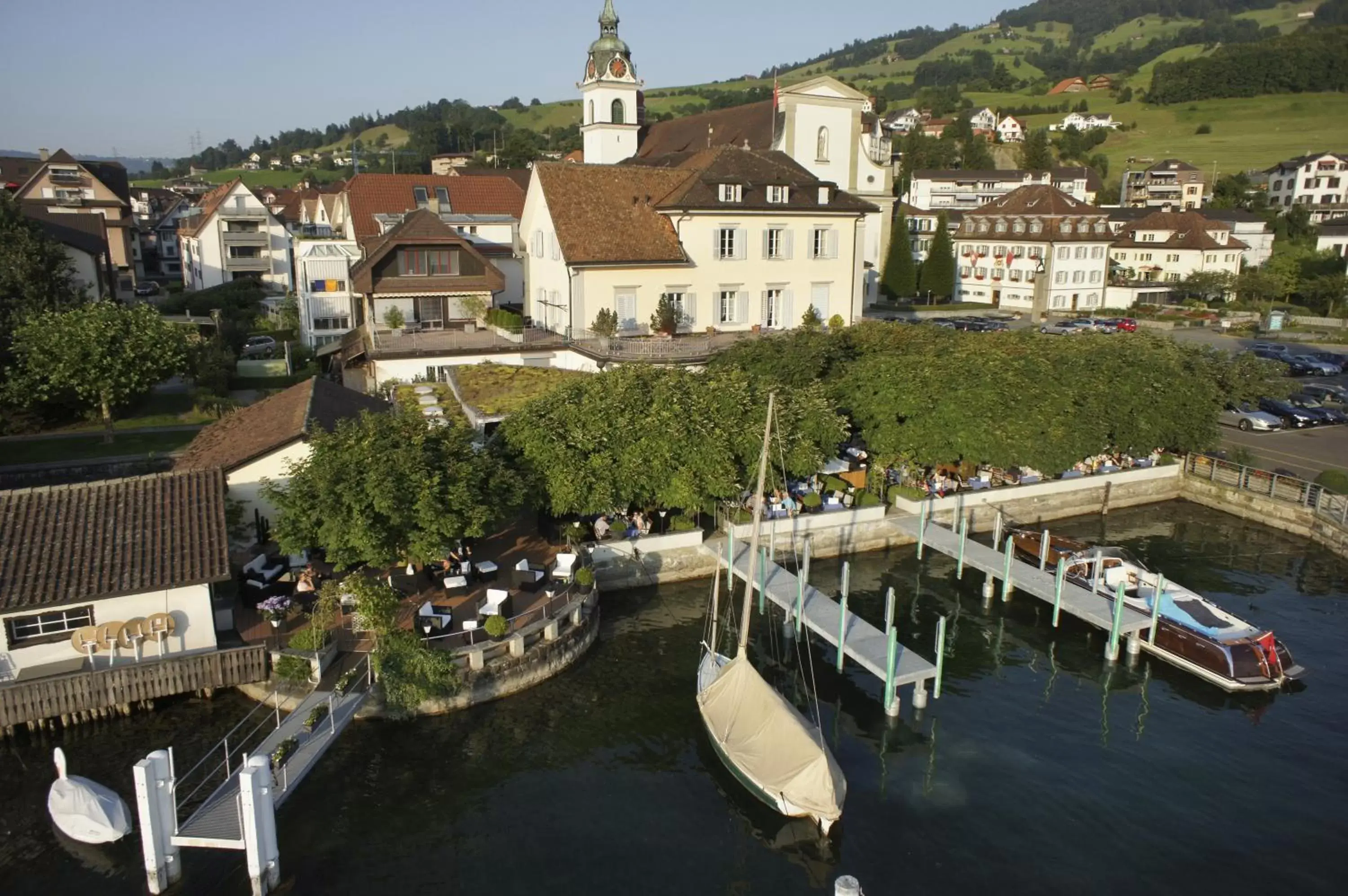 Day, Bird's-eye View in Hotel Restaurant Seehof