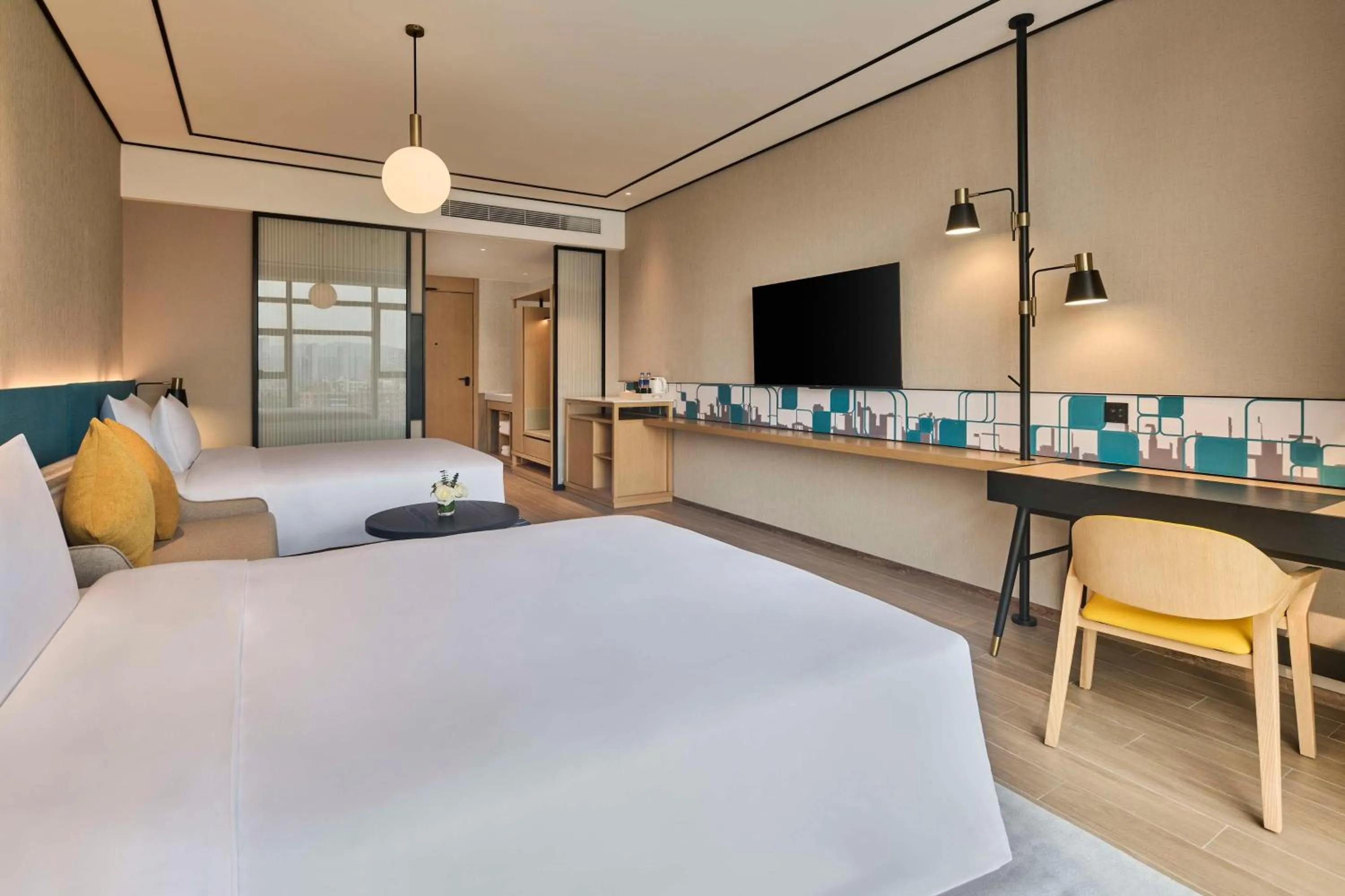 Bed in Hilton Garden Inn Zhuhai Jinan University