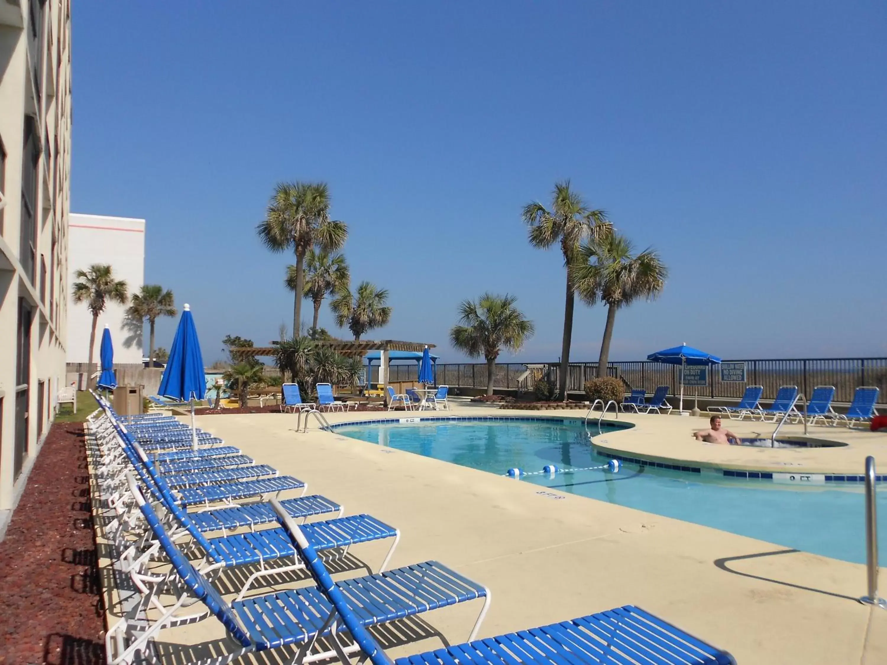 Swimming Pool in Ocean Club Resort Myrtle Beach a Ramada by Wyndham