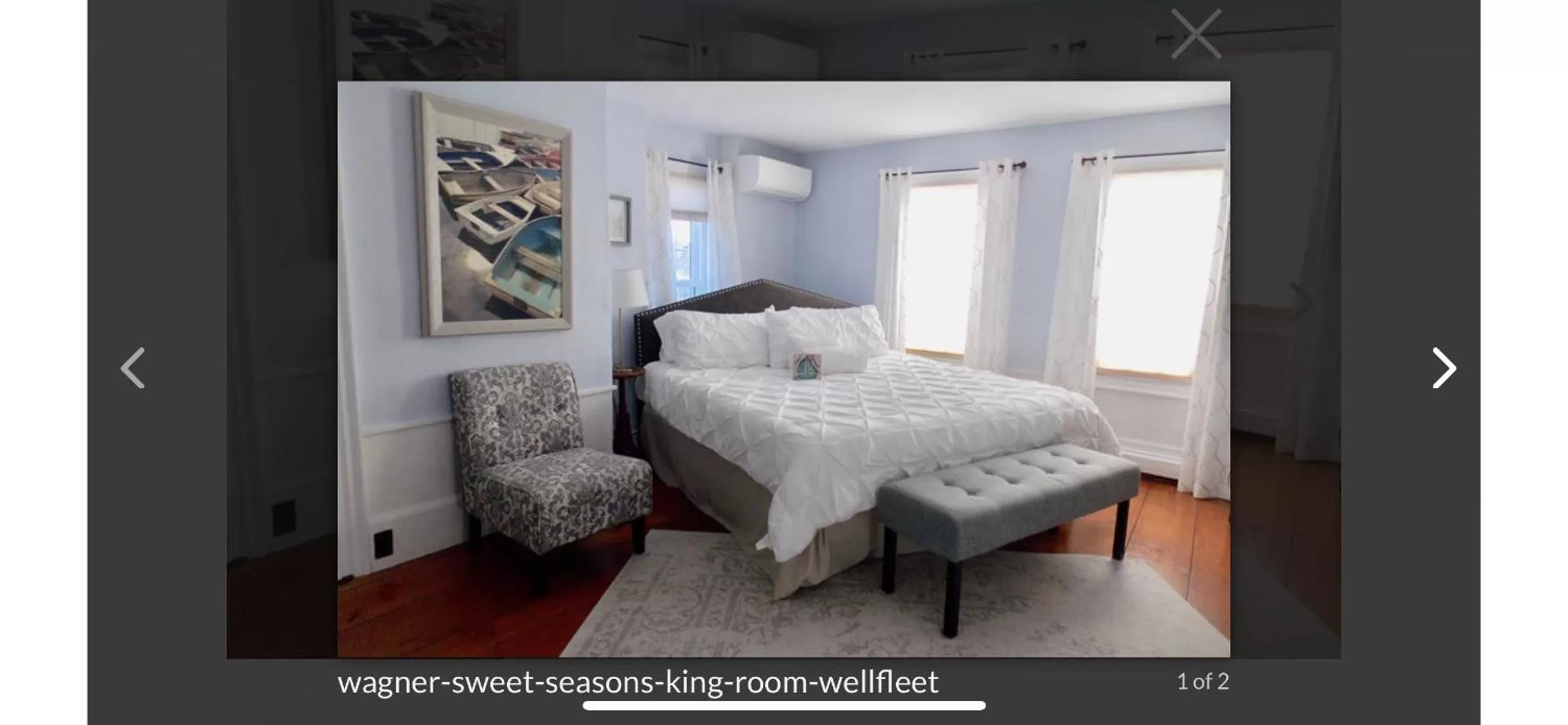 Bedroom, Bed in Copper Swan